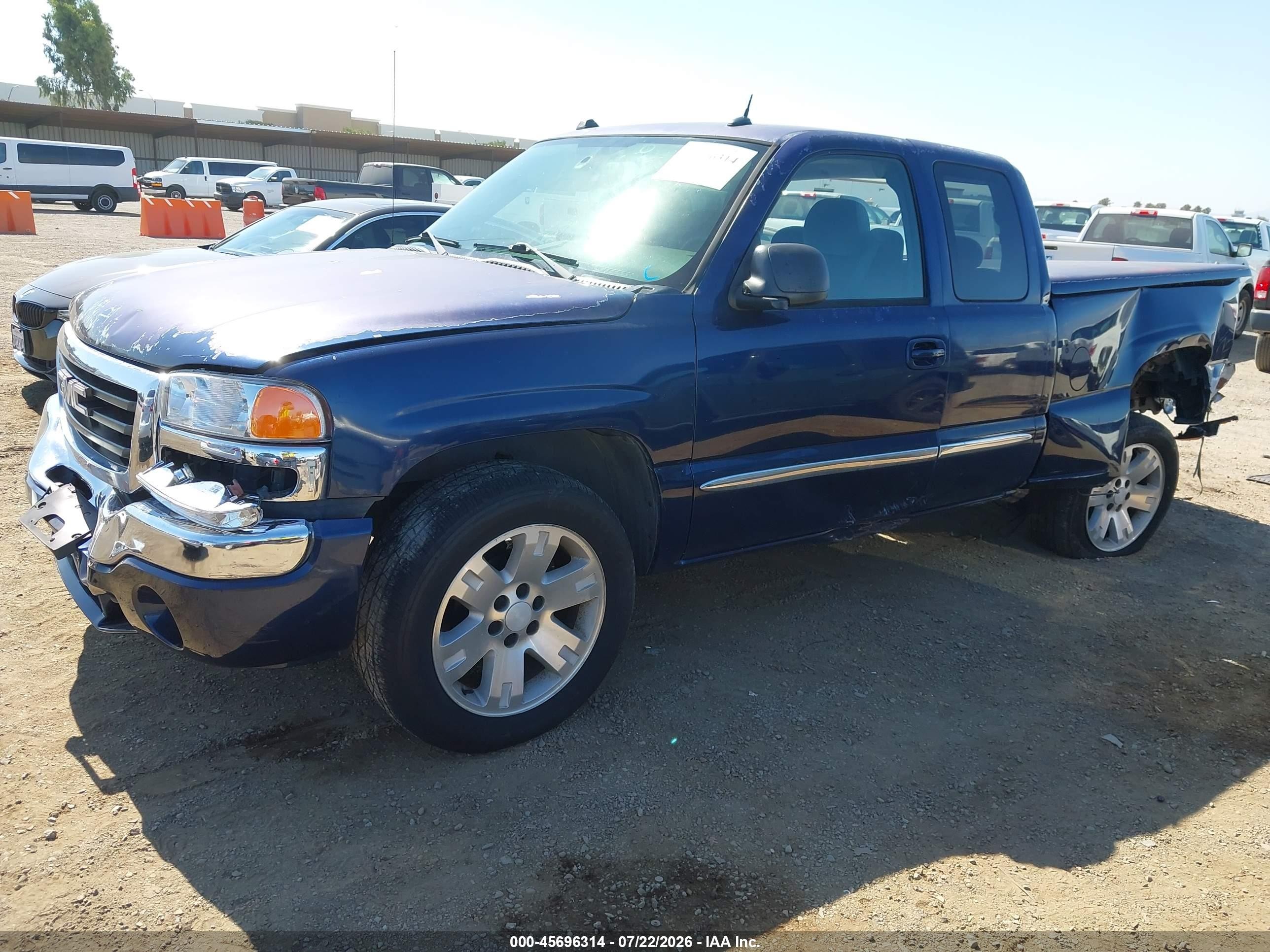 2004 Gmc Sierra 1500 Sle Синий vin: 2GTEC19T541360214