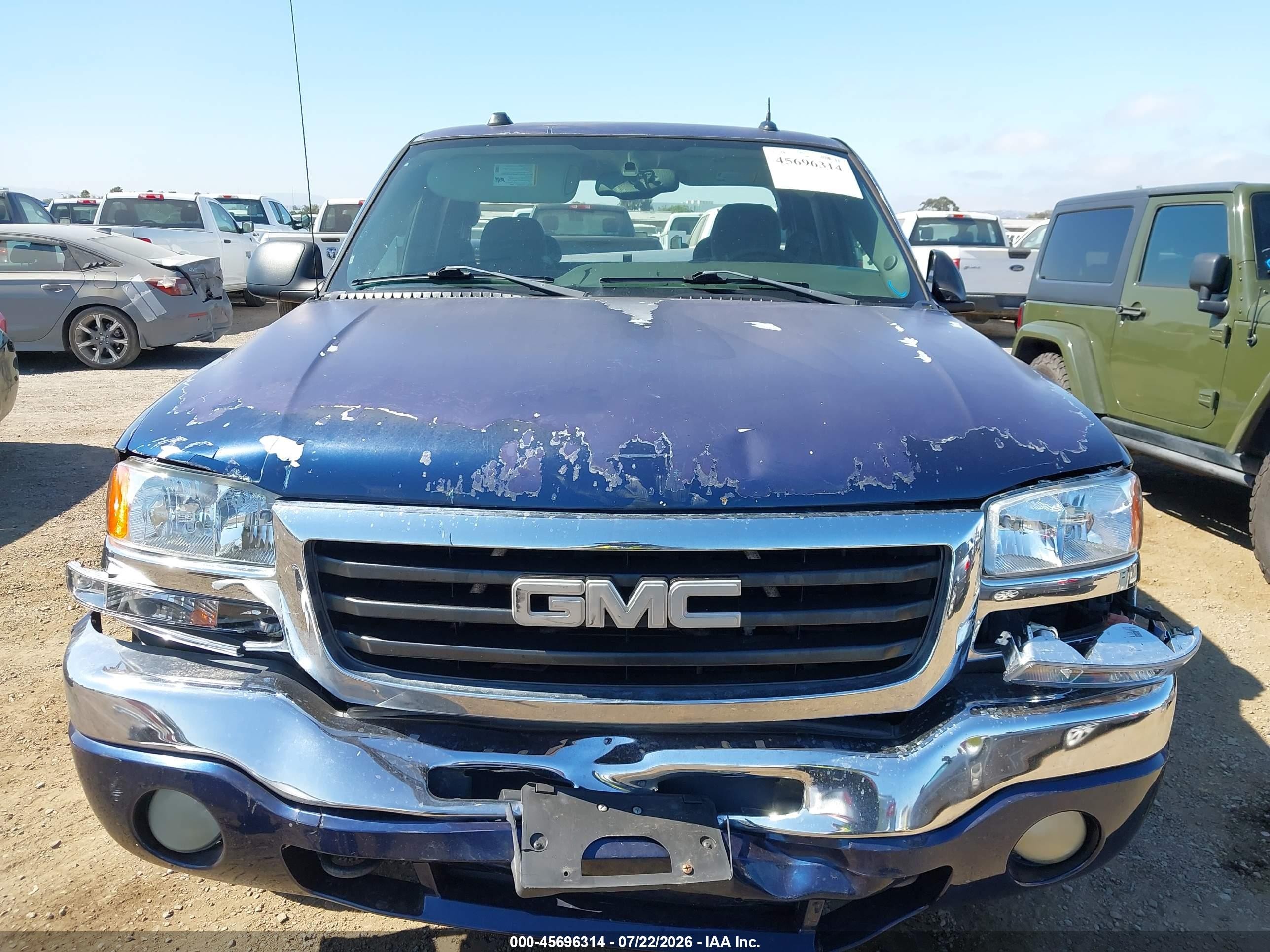 2004 Gmc Sierra 1500 Sle Синий vin: 2GTEC19T541360214