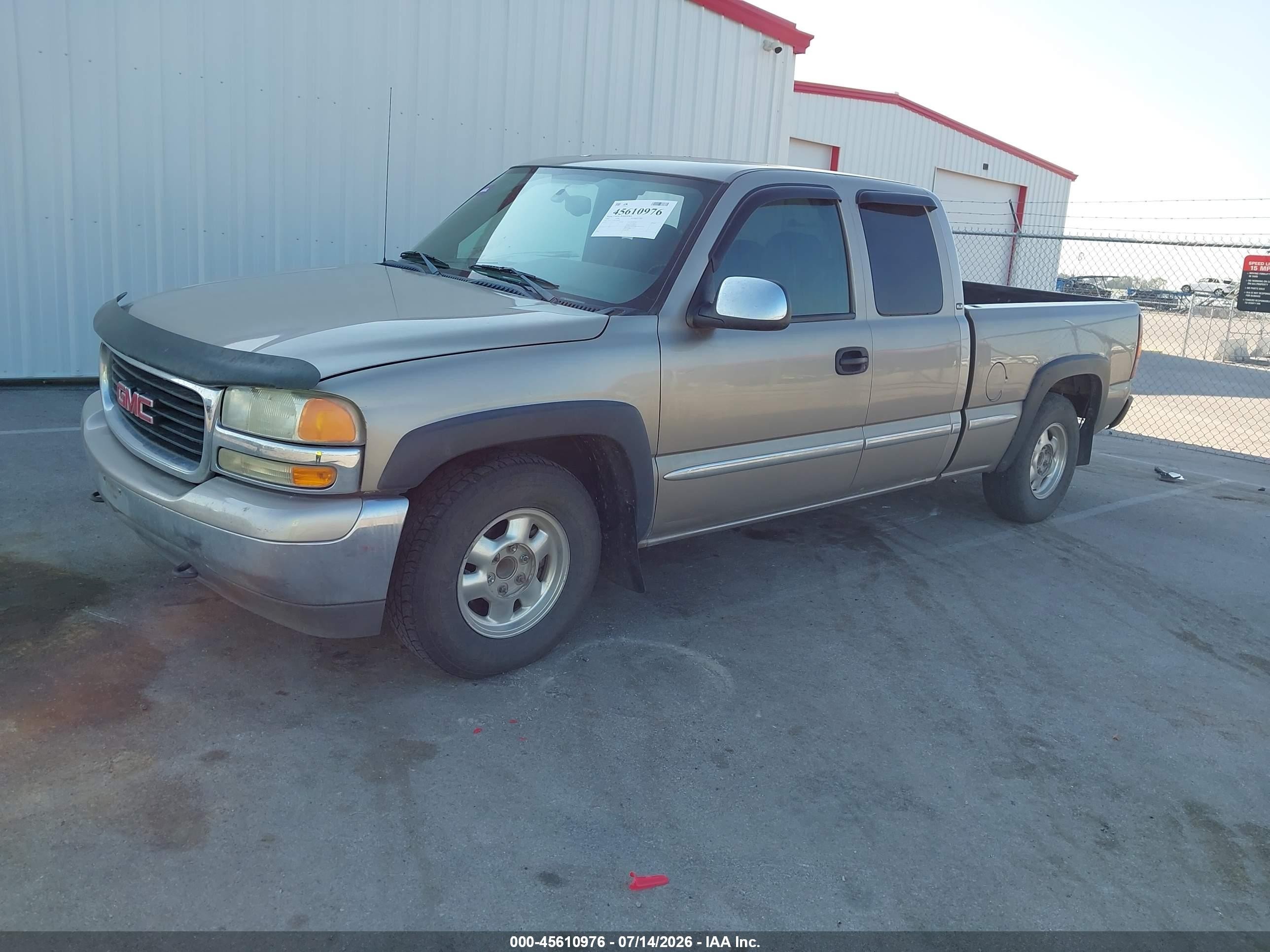2002 Gmc Sierra 1500 Sle Желто-коричневый vin: 2GTEC19T621361689