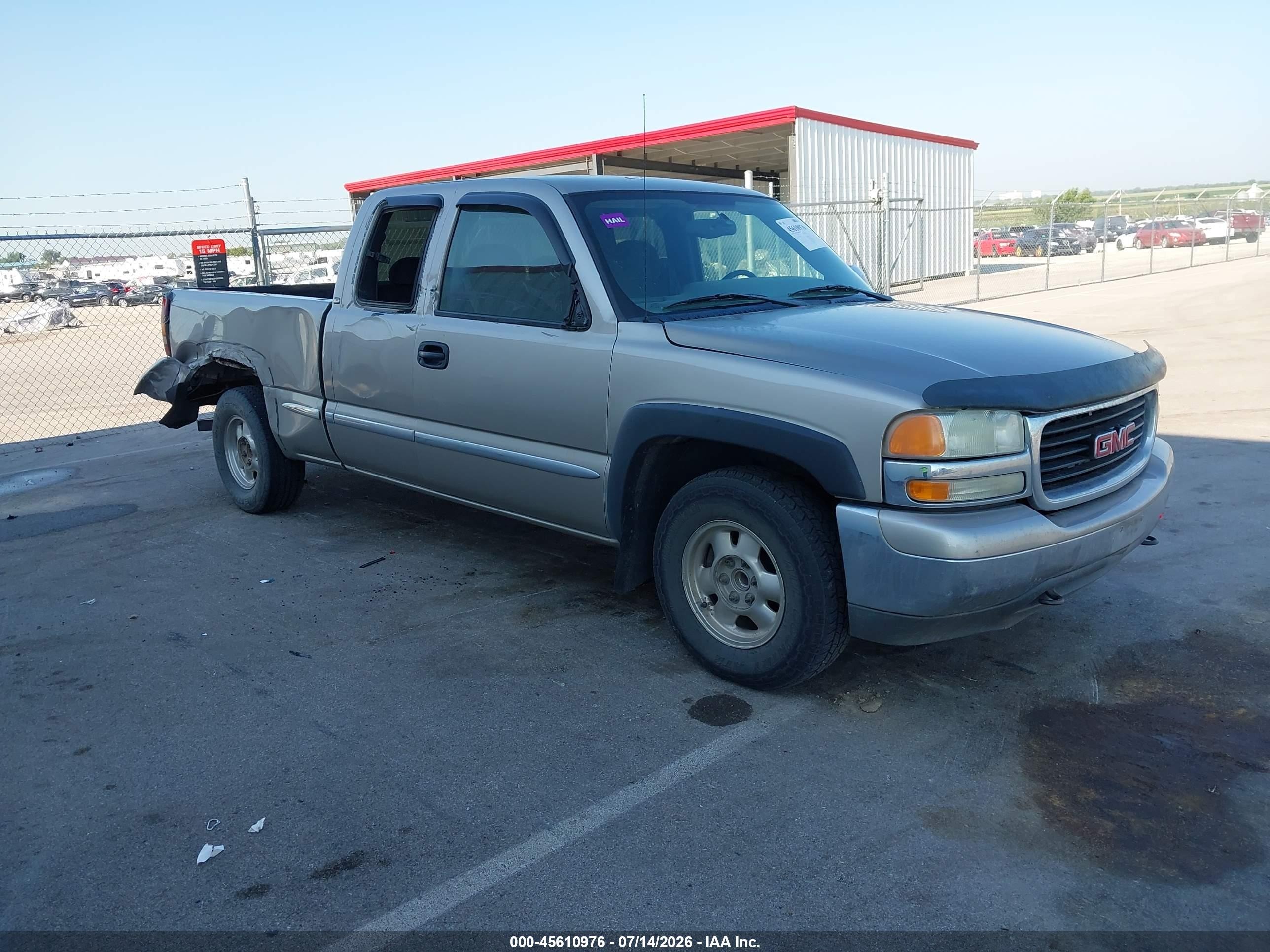 2002 Gmc Sierra 1500 Sle Tan vin: 2GTEC19T621361689
