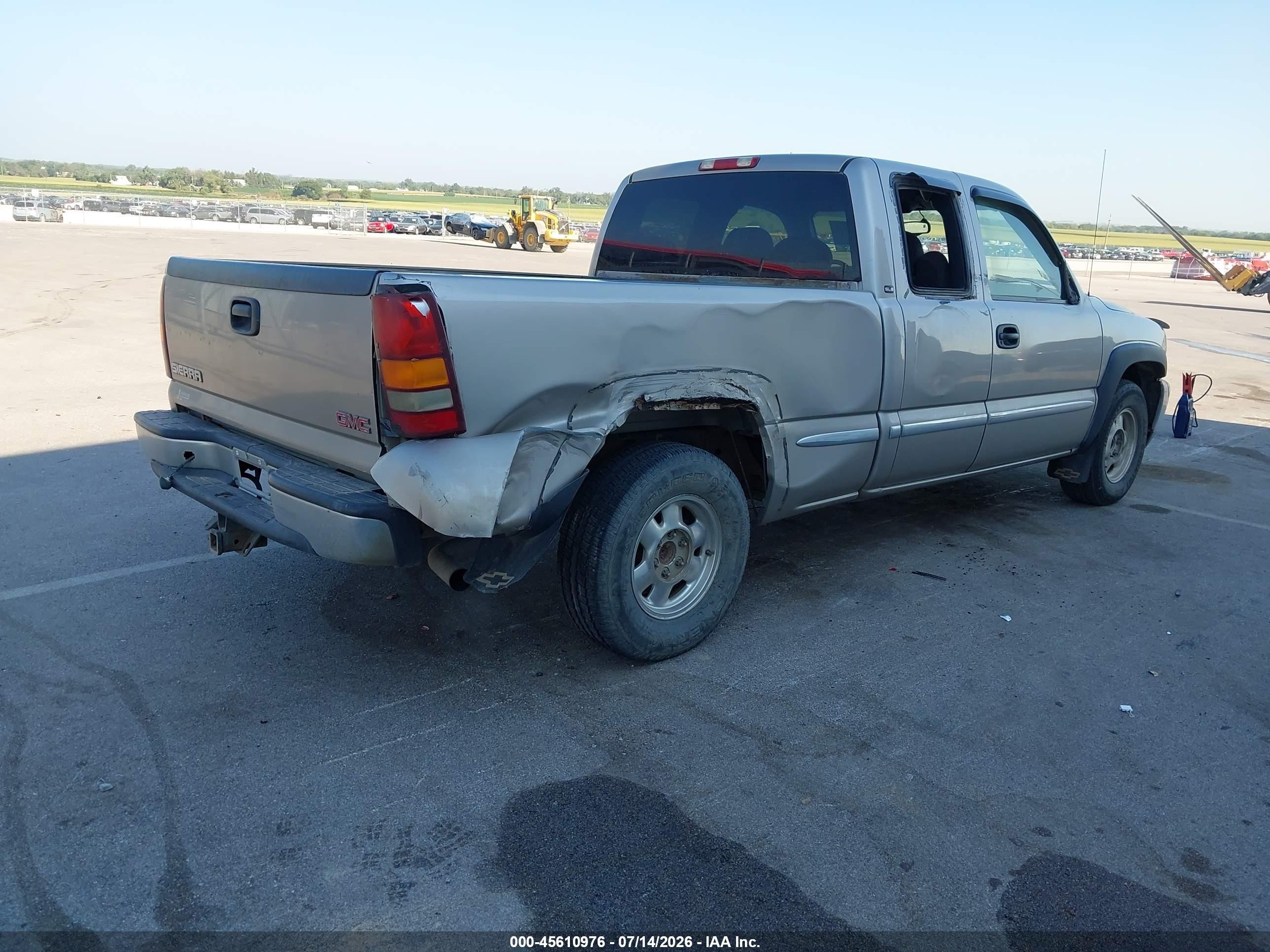 2002 Gmc Sierra 1500 Sle Желто-коричневый vin: 2GTEC19T621361689