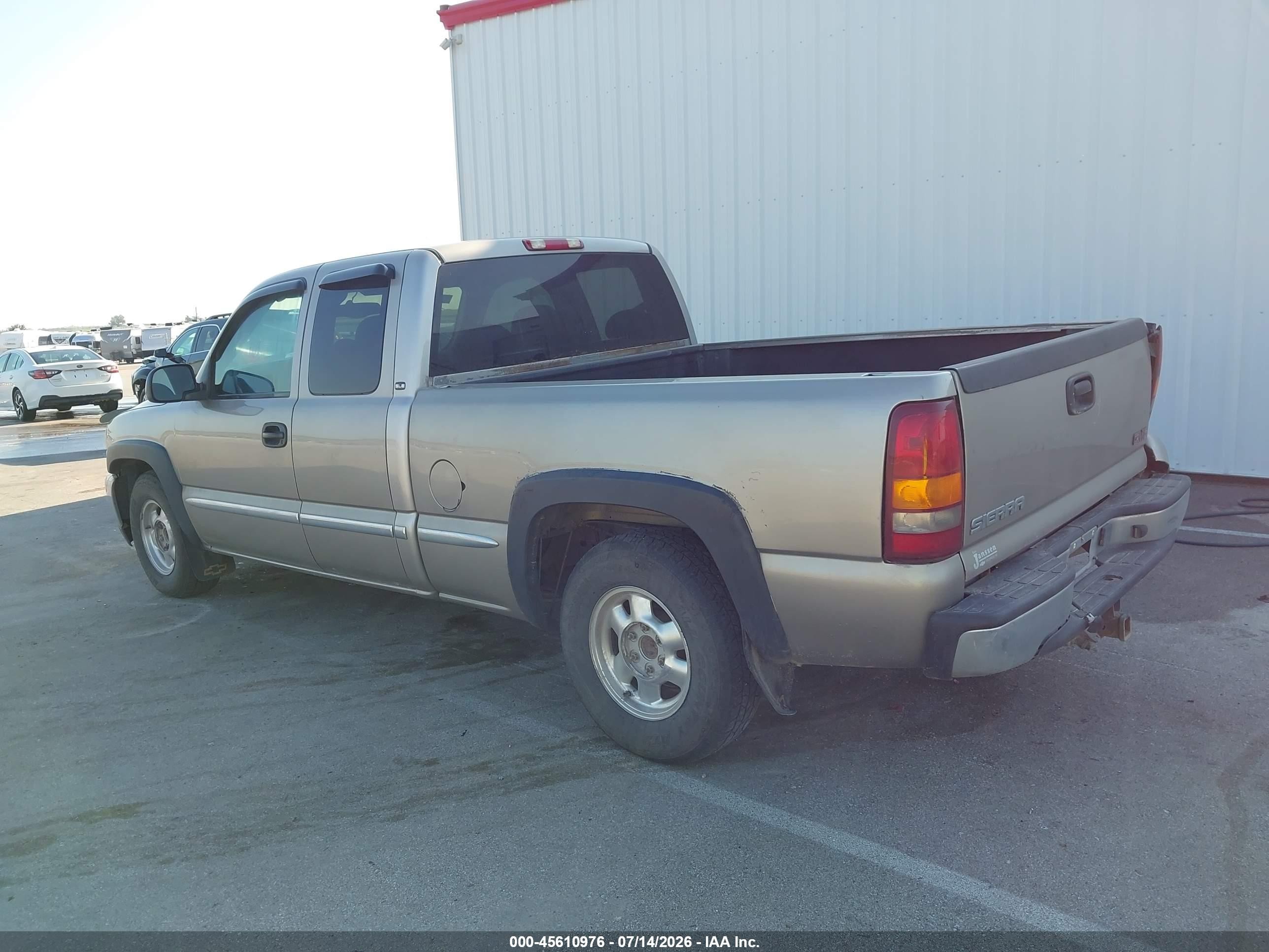 2002 Gmc Sierra 1500 Sle Желто-коричневый vin: 2GTEC19T621361689