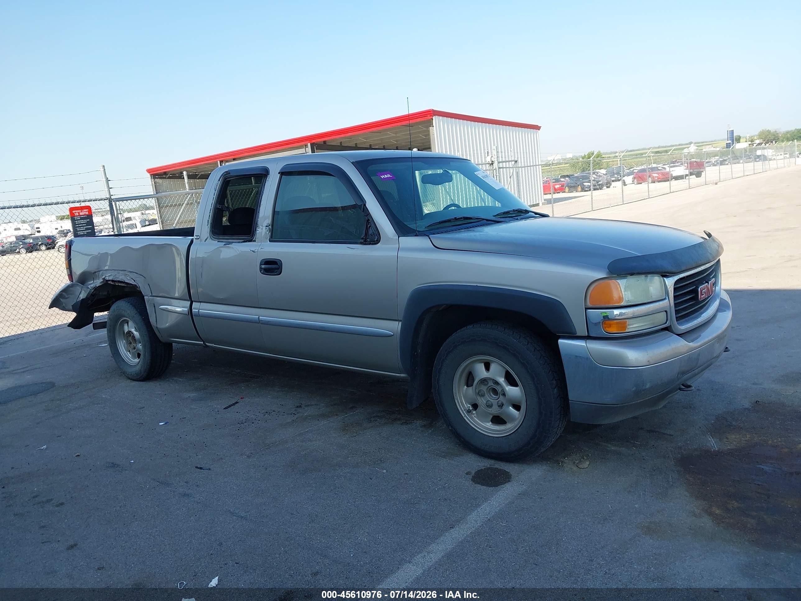 2002 Gmc Sierra 1500 Sle Желто-коричневый vin: 2GTEC19T621361689