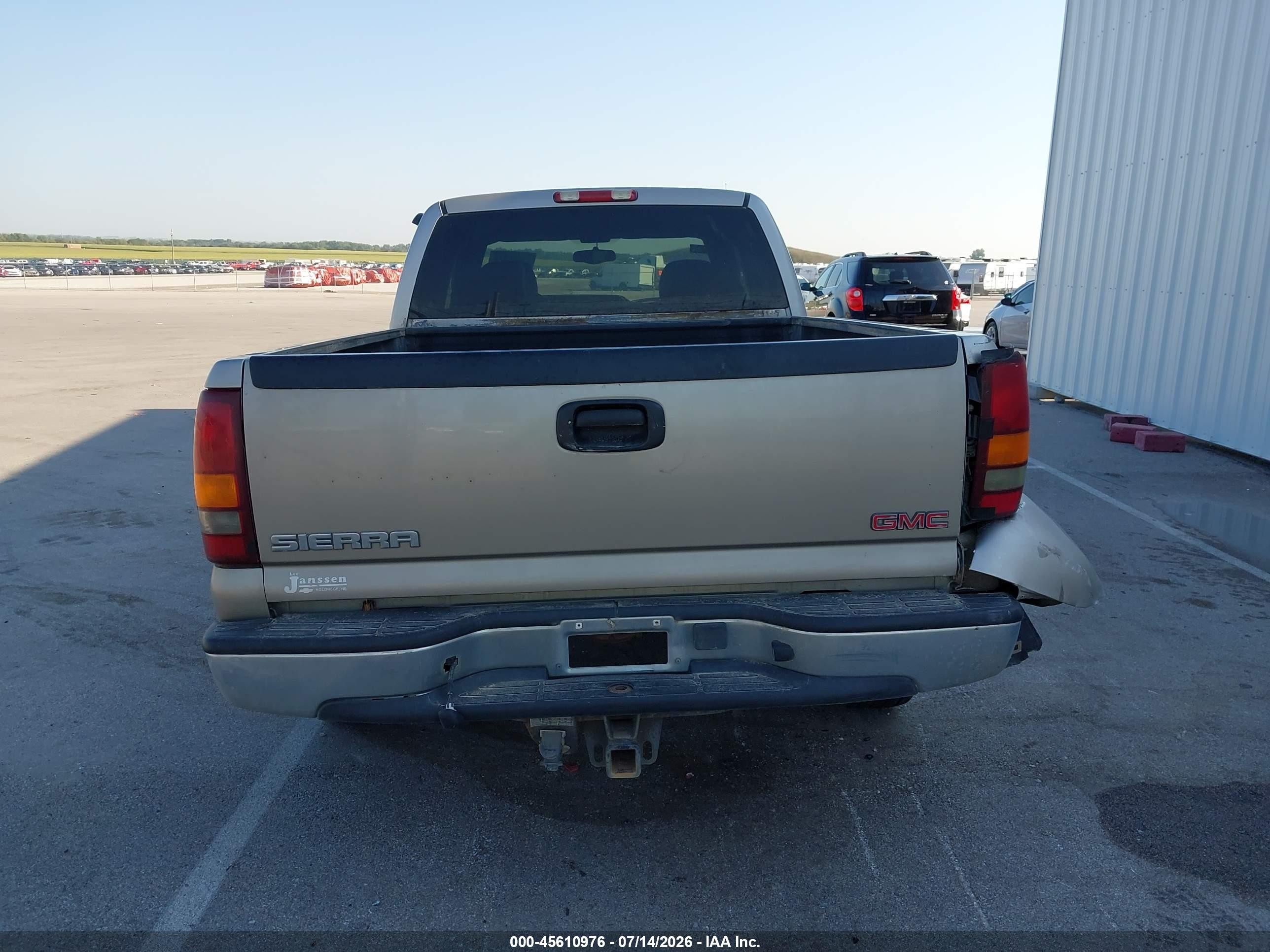 2002 Gmc Sierra 1500 Sle Желто-коричневый vin: 2GTEC19T621361689