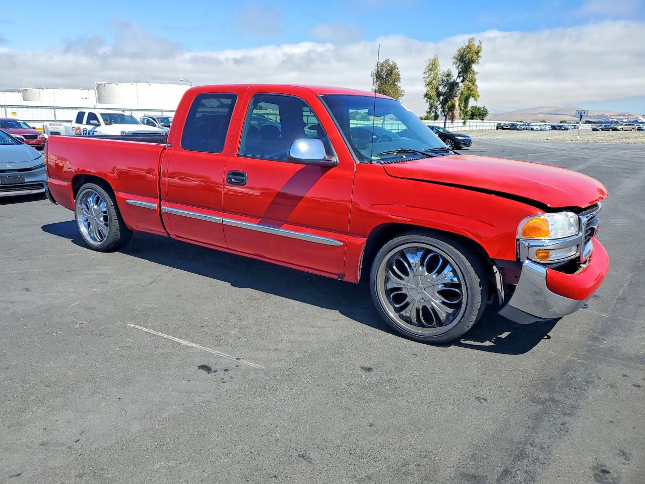 1999 Gmc New Sierra C1500 Red vin: 2GTEC19T6X1543481
