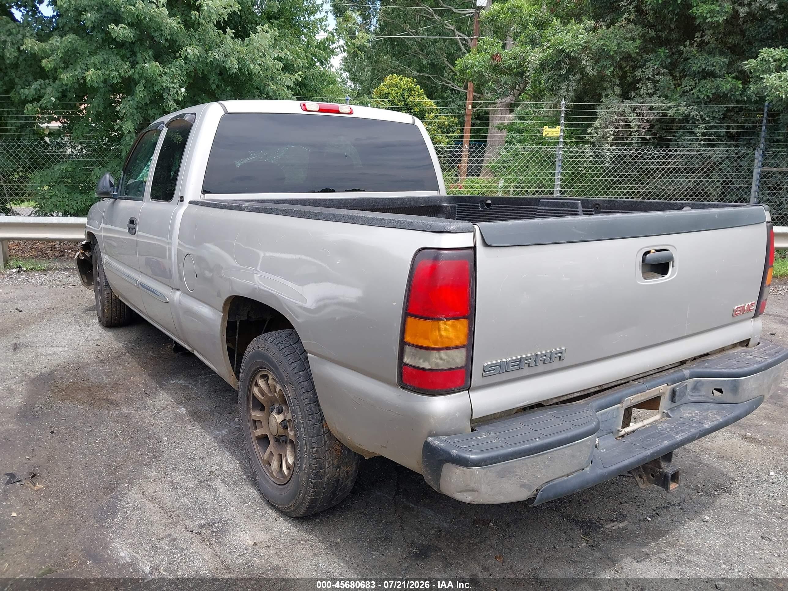 2005 Gmc Sierra 1500 Sle Gray vin: 2GTEC19T751282777