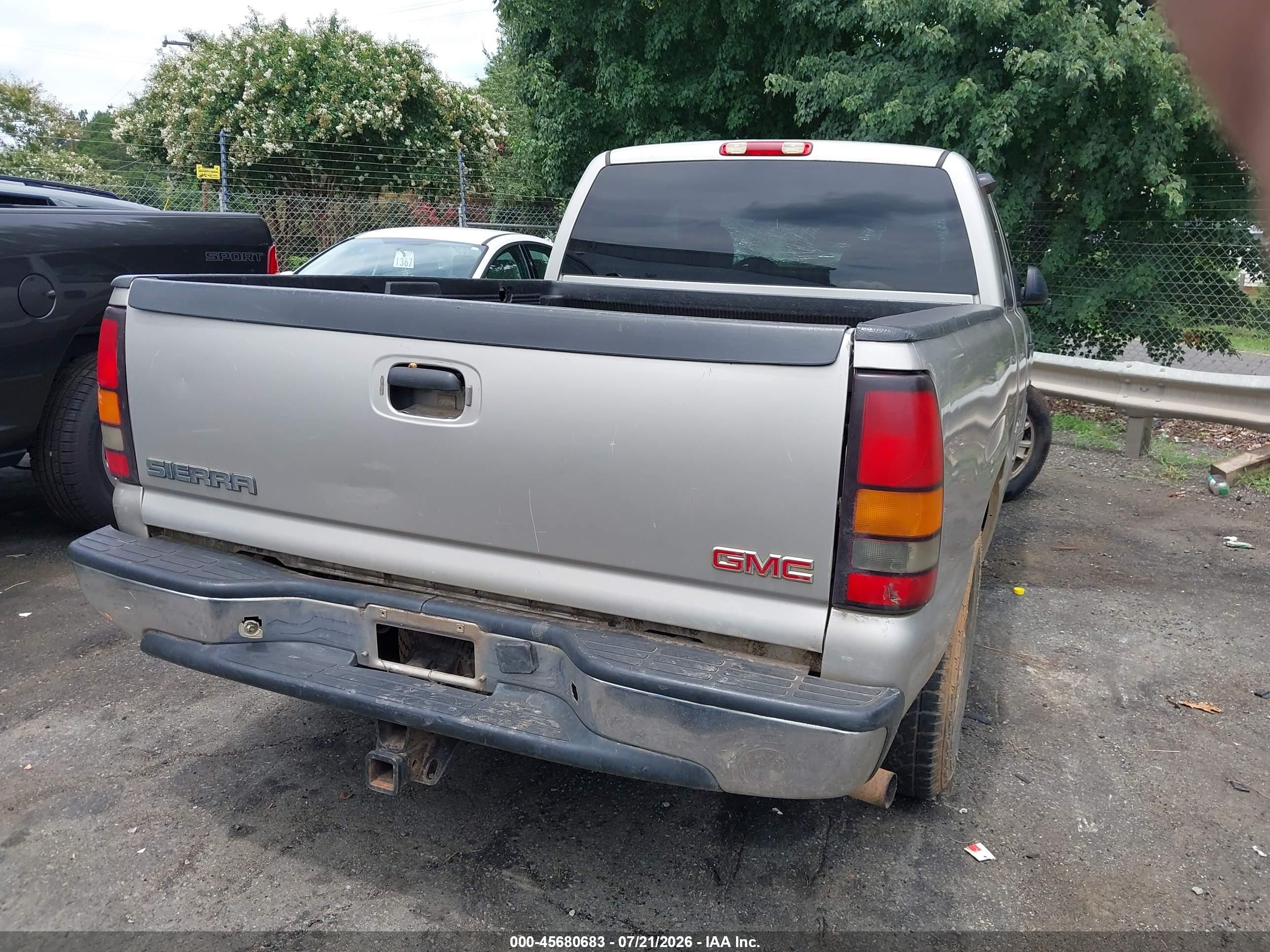 2005 Gmc Sierra 1500 Sle Gray vin: 2GTEC19T751282777