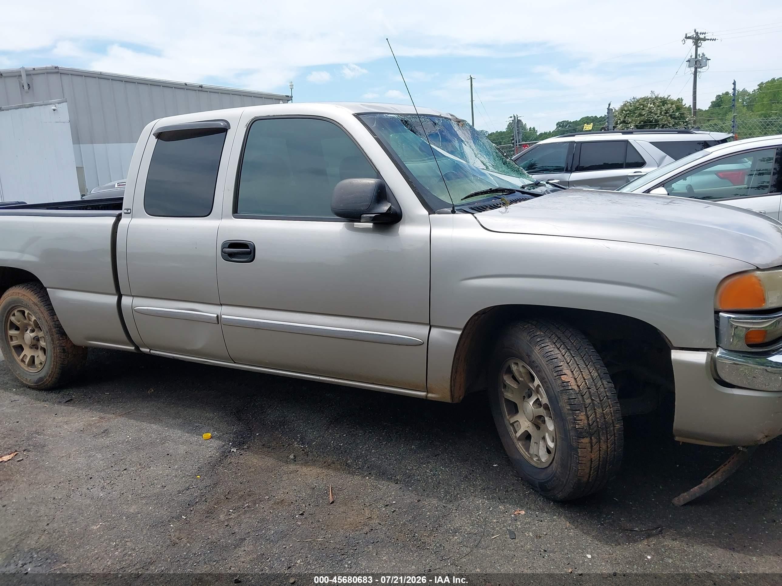 2005 Gmc Sierra 1500 Sle Gray vin: 2GTEC19T751282777