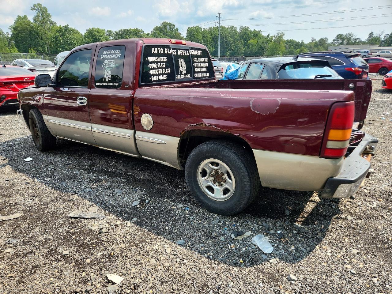 1999 Gmc New Sierra C1500 Burgundy vin: 2GTEC19T7X1541898