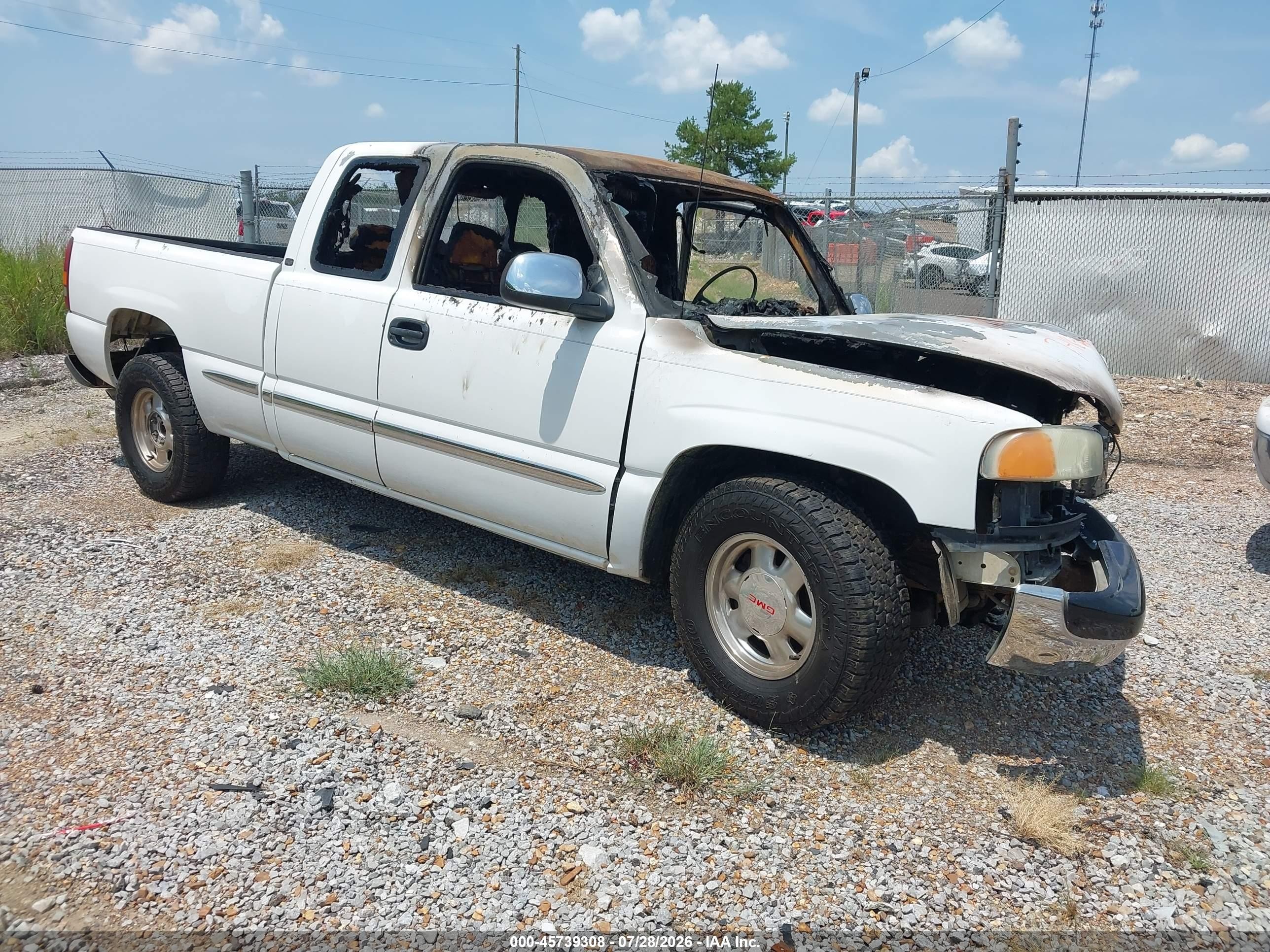 1999 Gmc New Sierra 1500 Sle White vin: 2GTEC19T7X1543991