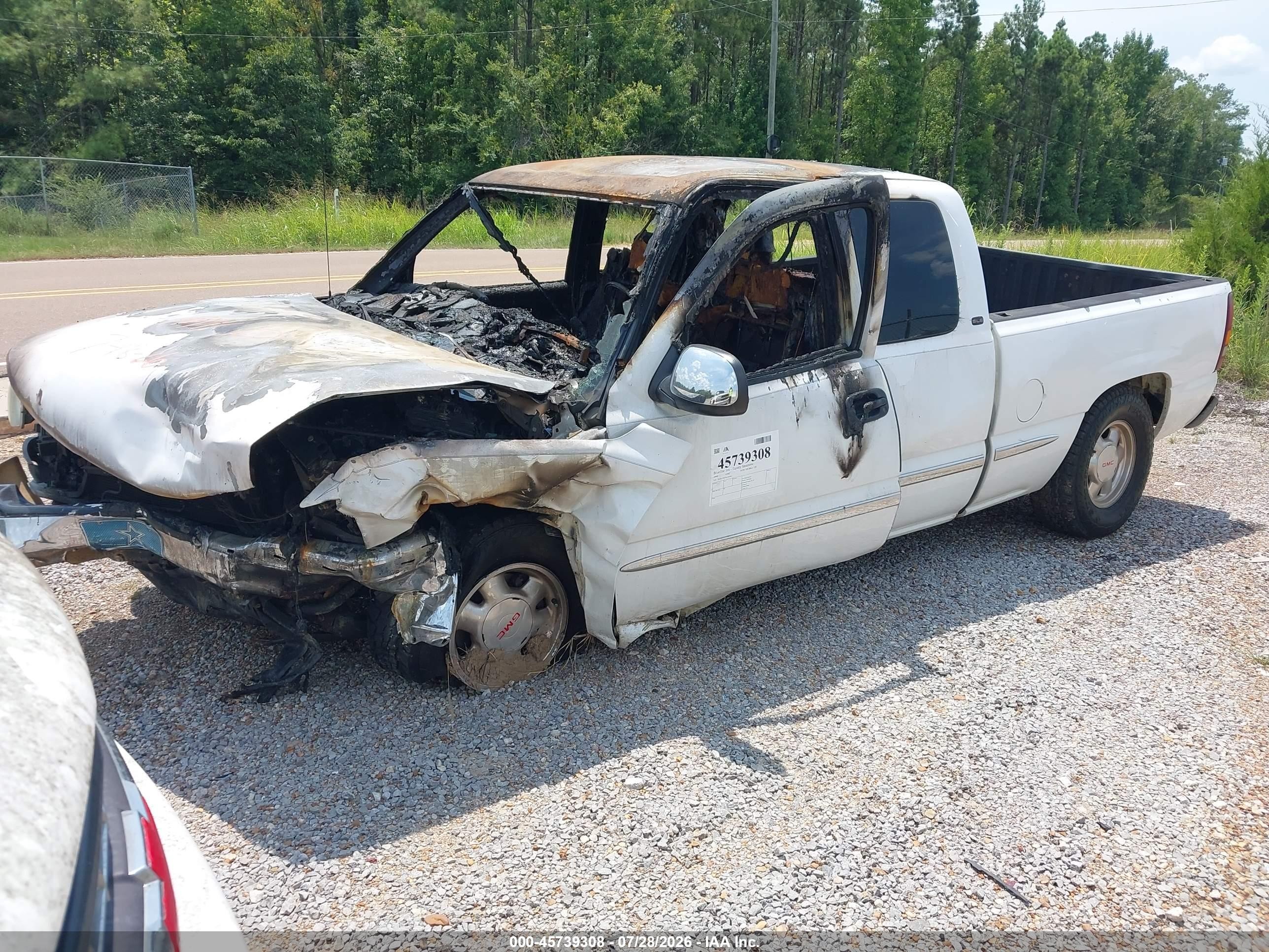 1999 Gmc New Sierra 1500 Sle Белый vin: 2GTEC19T7X1543991