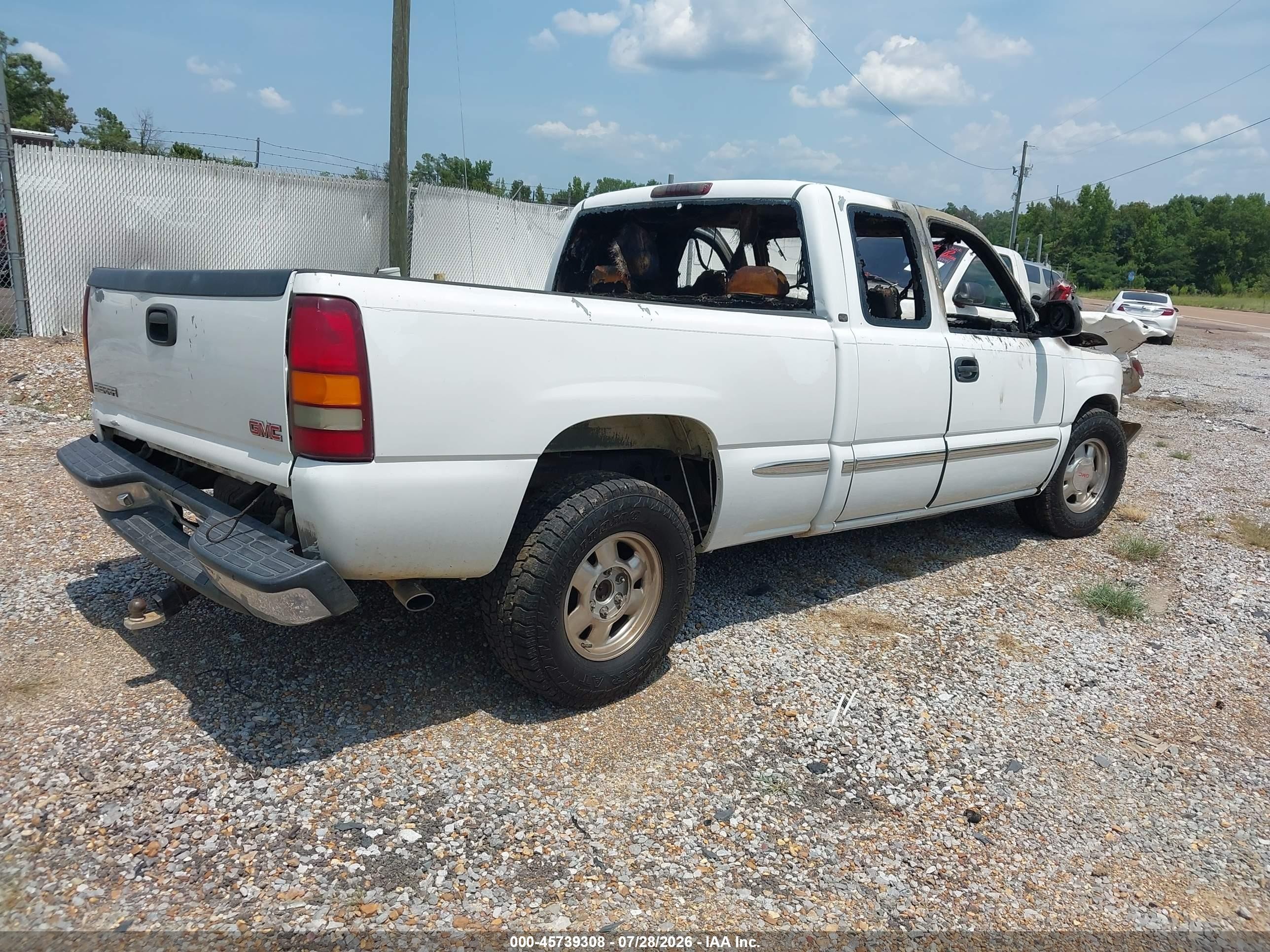 1999 Gmc New Sierra 1500 Sle Белый vin: 2GTEC19T7X1543991