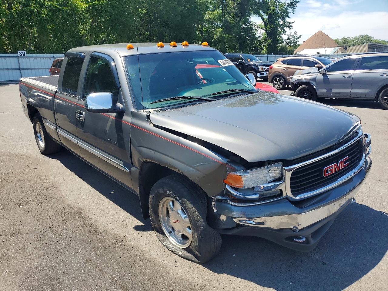 2001 Gmc New Sierra C1500 Gray vin: 2GTEC19T811175554