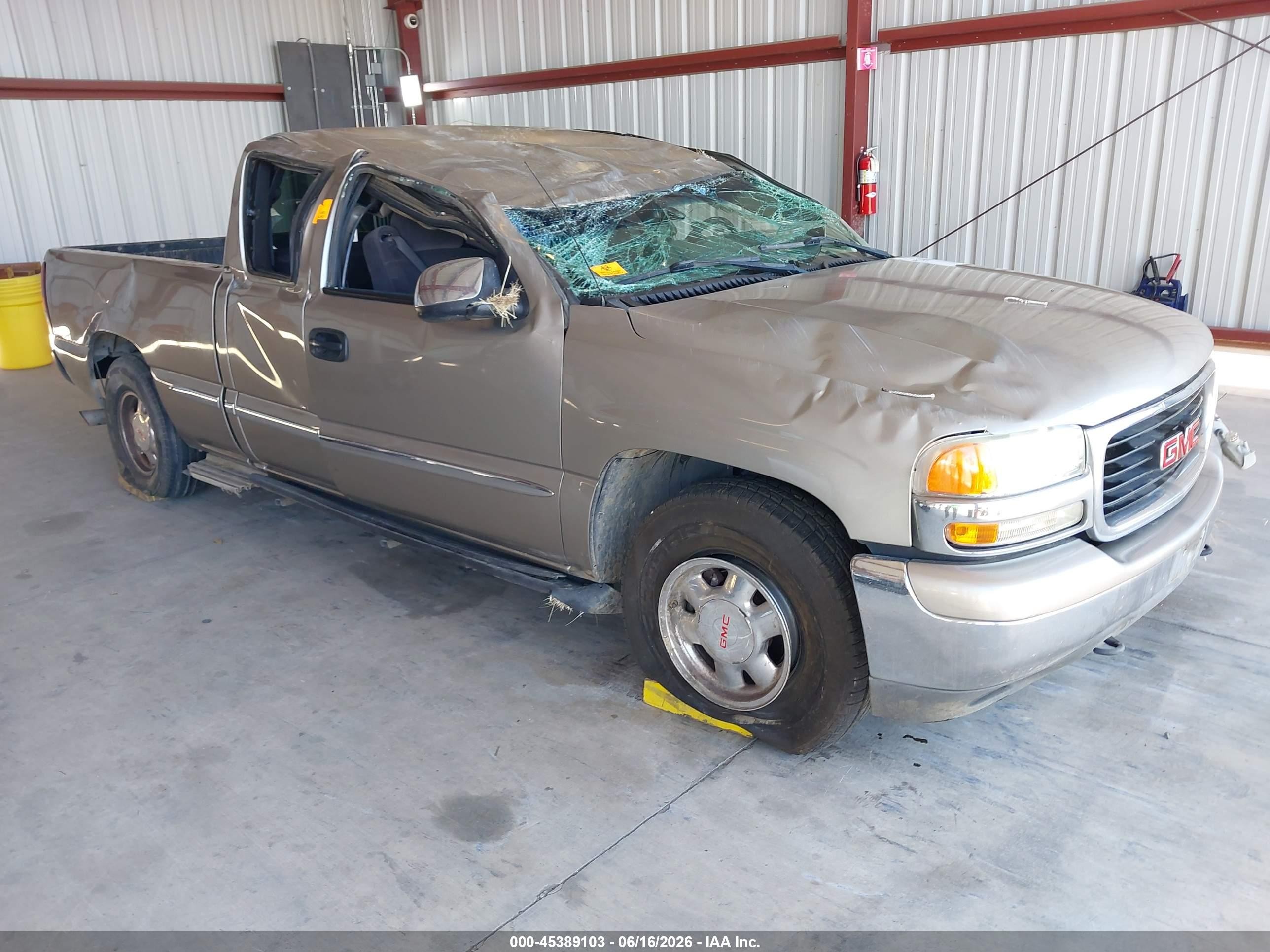 2002 Gmc Sierra 1500 Sle Коричневый vin: 2GTEC19T821144418