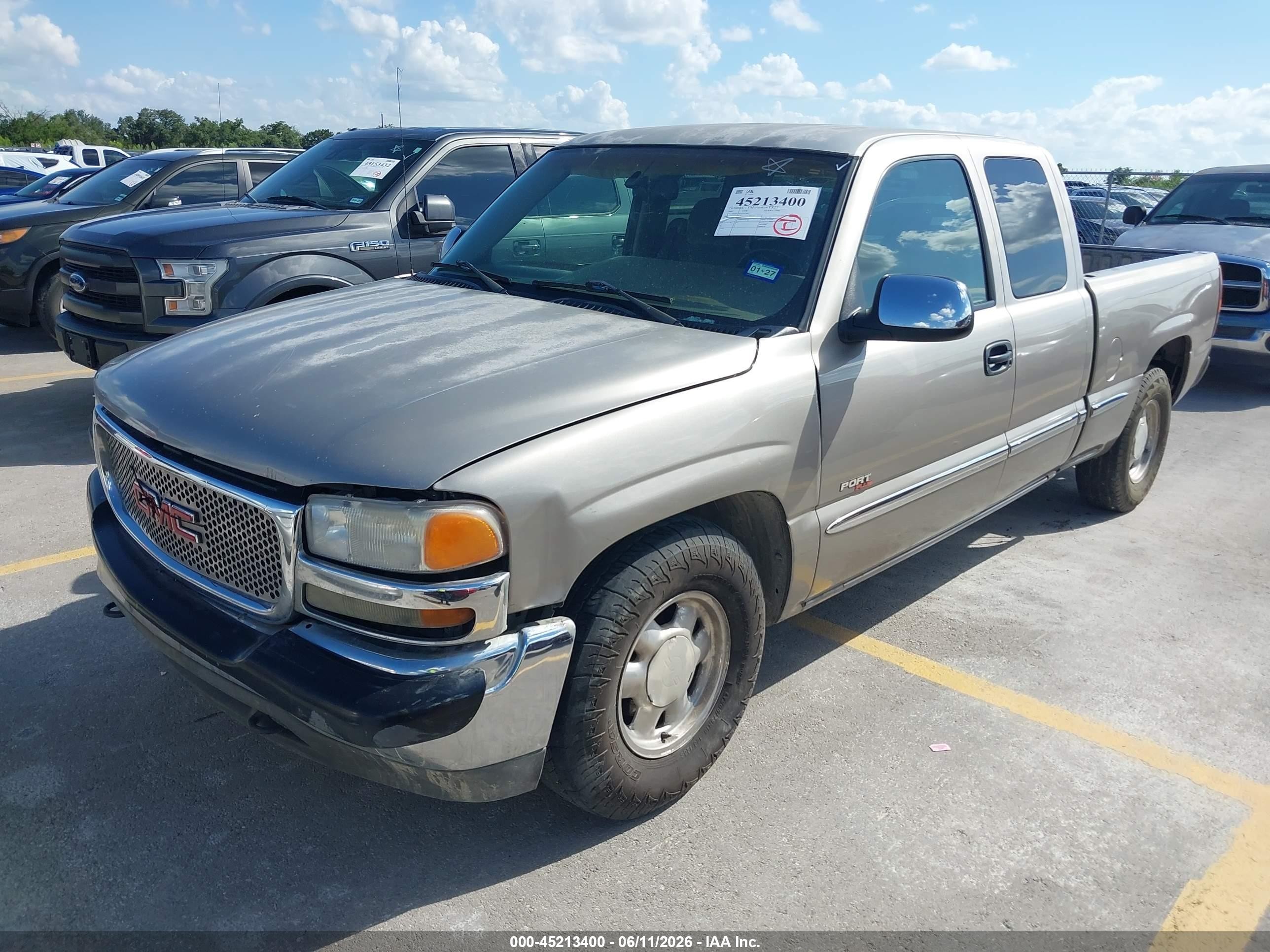 2002 Gmc Sierra 1500 Sle Gold vin: 2GTEC19T821412867