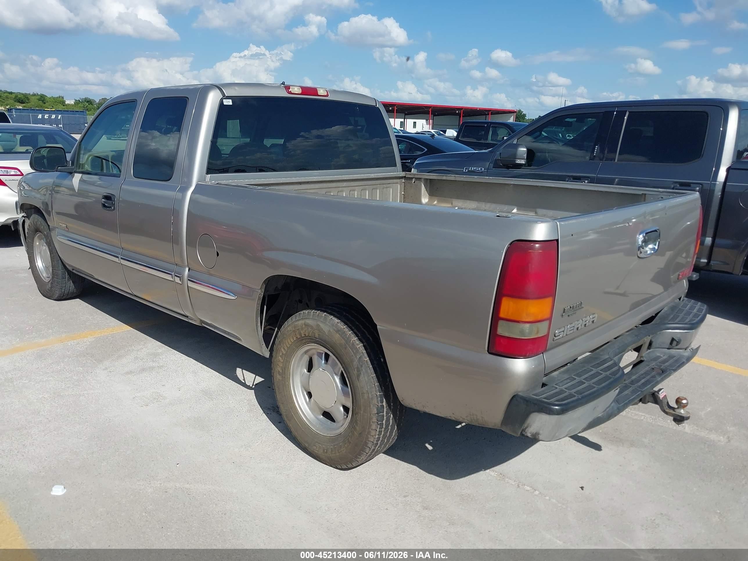 2002 Gmc Sierra 1500 Sle Gold vin: 2GTEC19T821412867