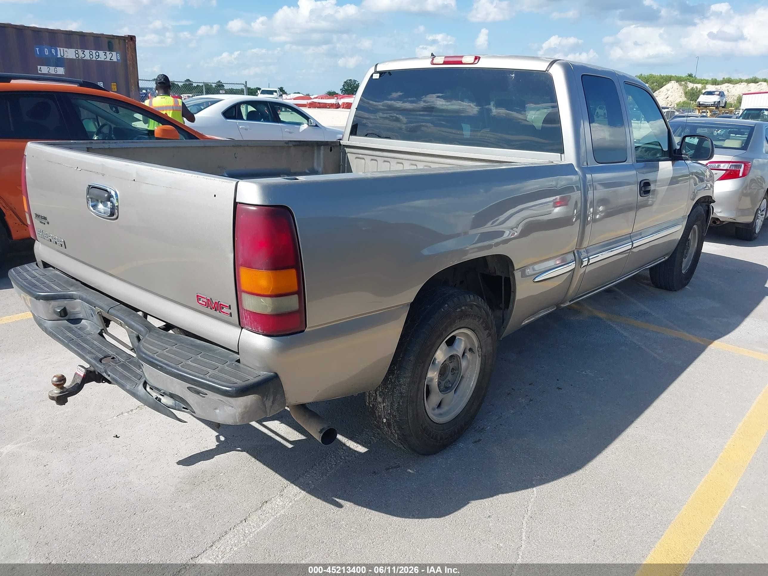 2002 Gmc Sierra 1500 Sle Gold vin: 2GTEC19T821412867