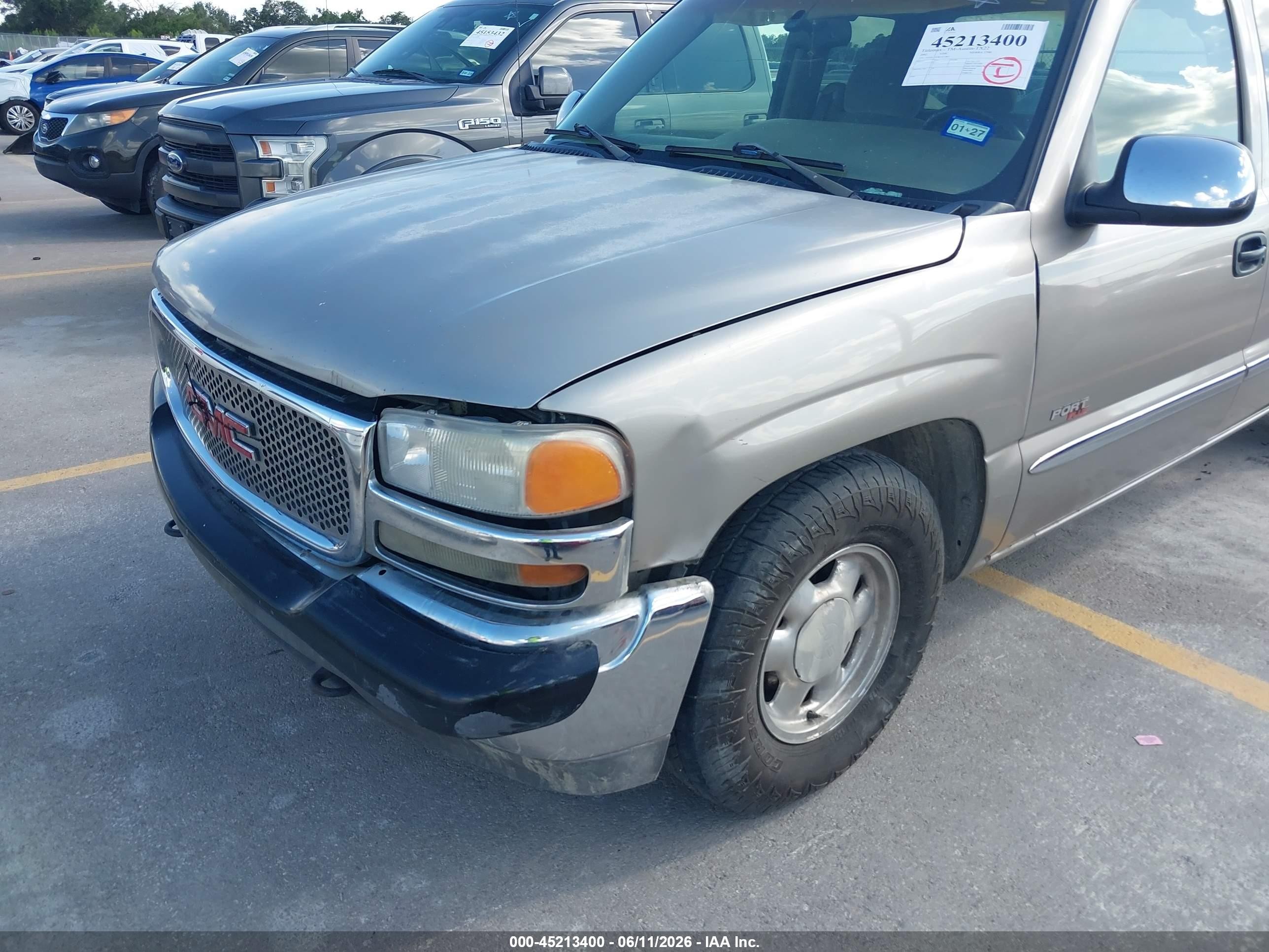2002 Gmc Sierra 1500 Sle Gold vin: 2GTEC19T821412867