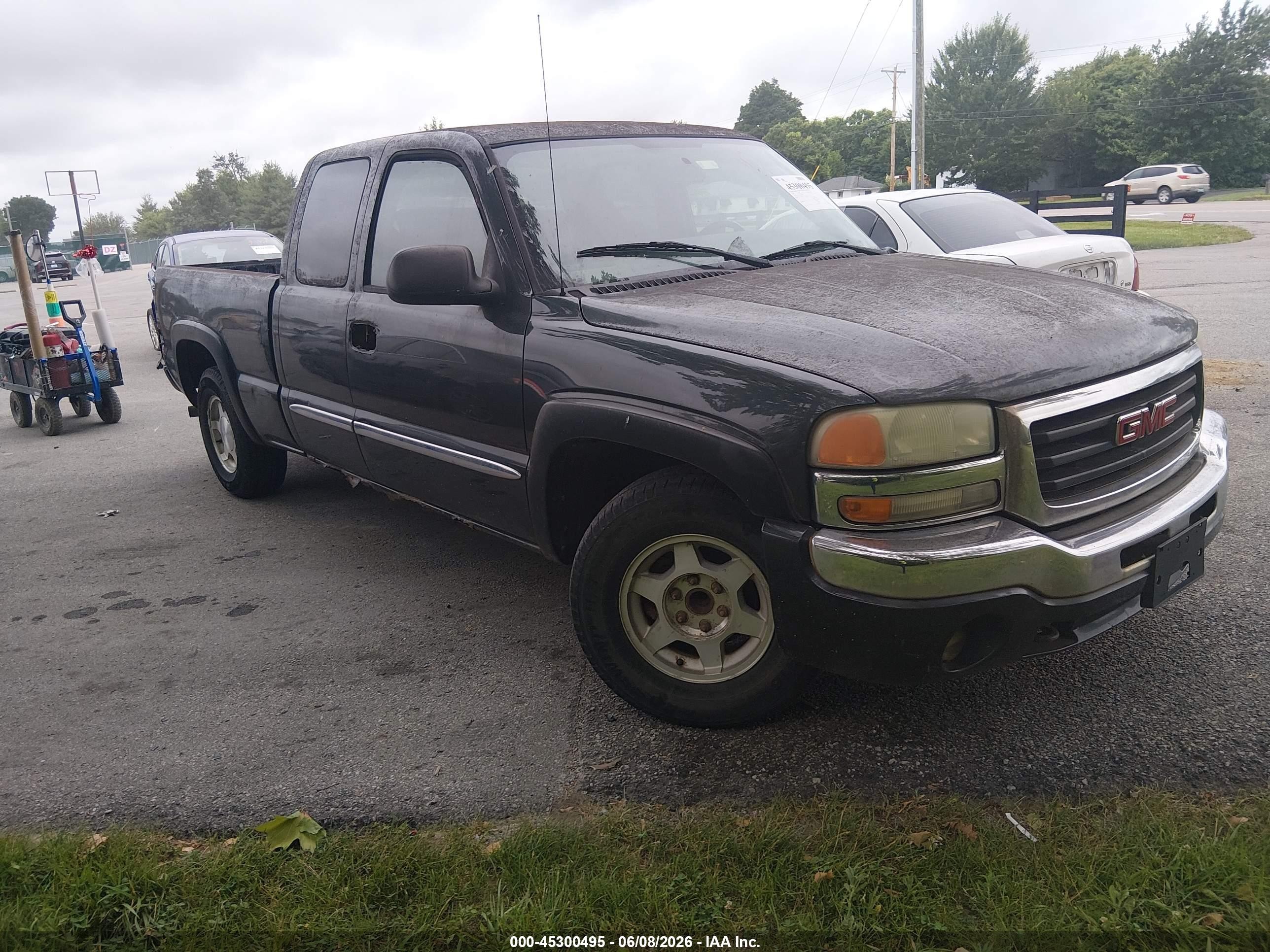 2004 Gmc Sierra 1500 Sle Green vin: 2GTEC19T841335680