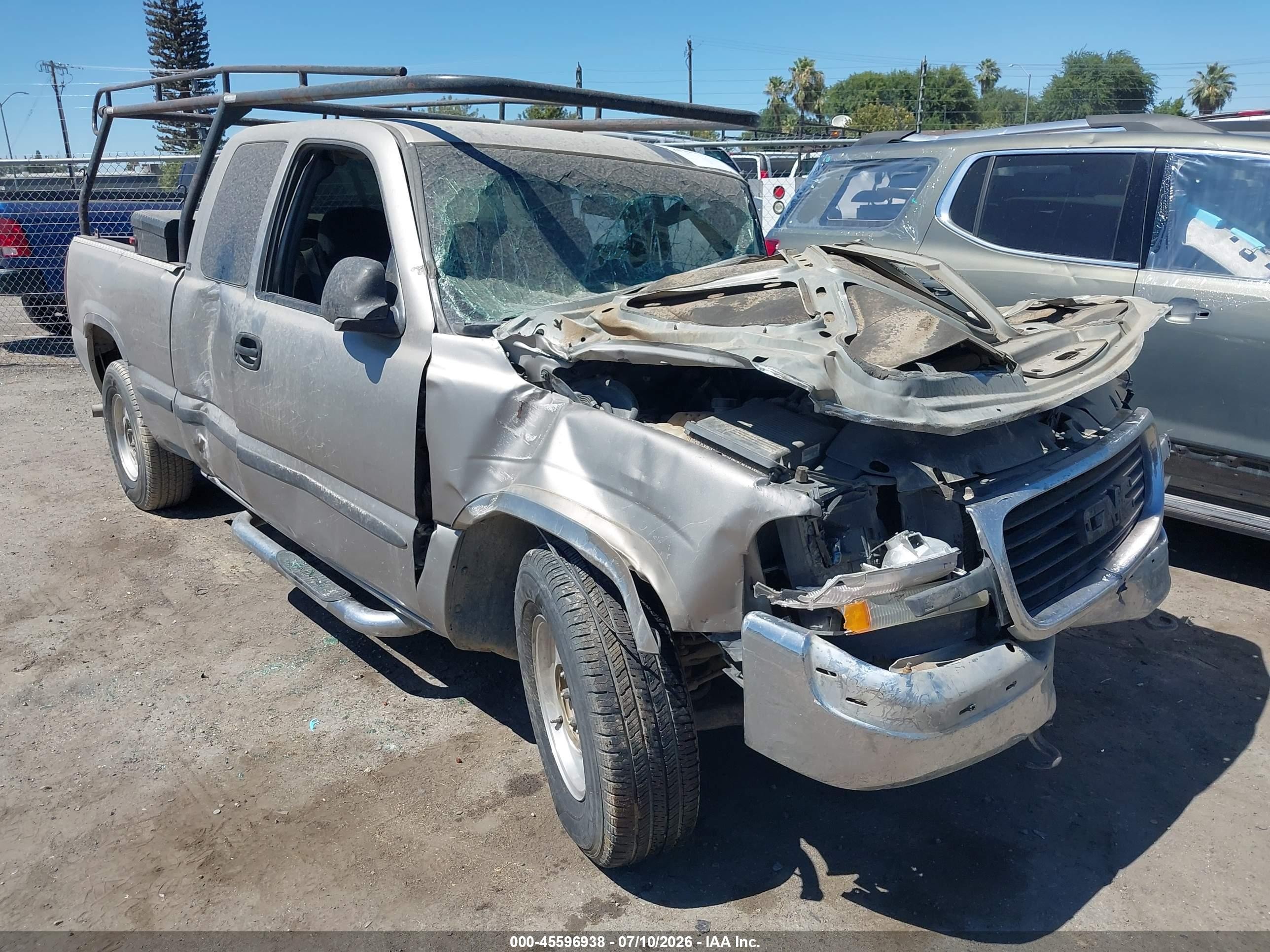 2001 Gmc Sierra 1500 Sl Gray vin: 2GTEC19TX11394452