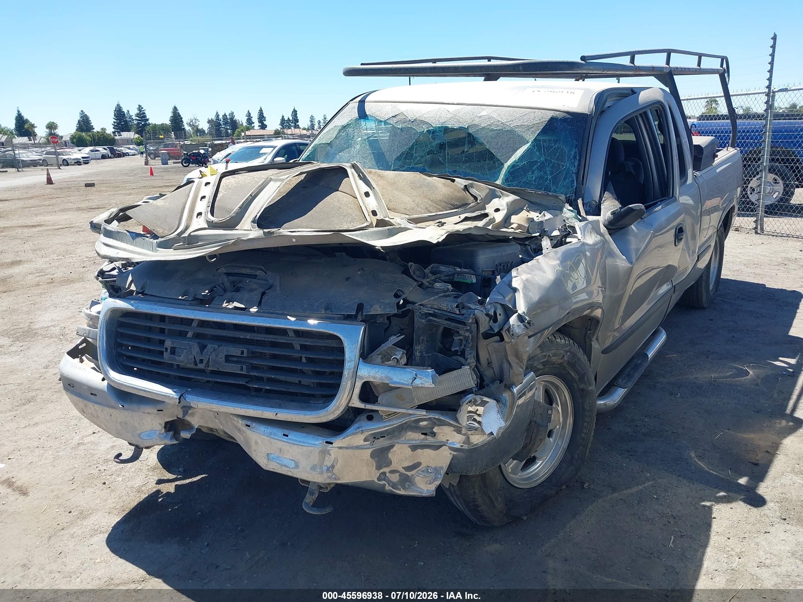 2001 Gmc Sierra 1500 Sl Gray vin: 2GTEC19TX11394452
