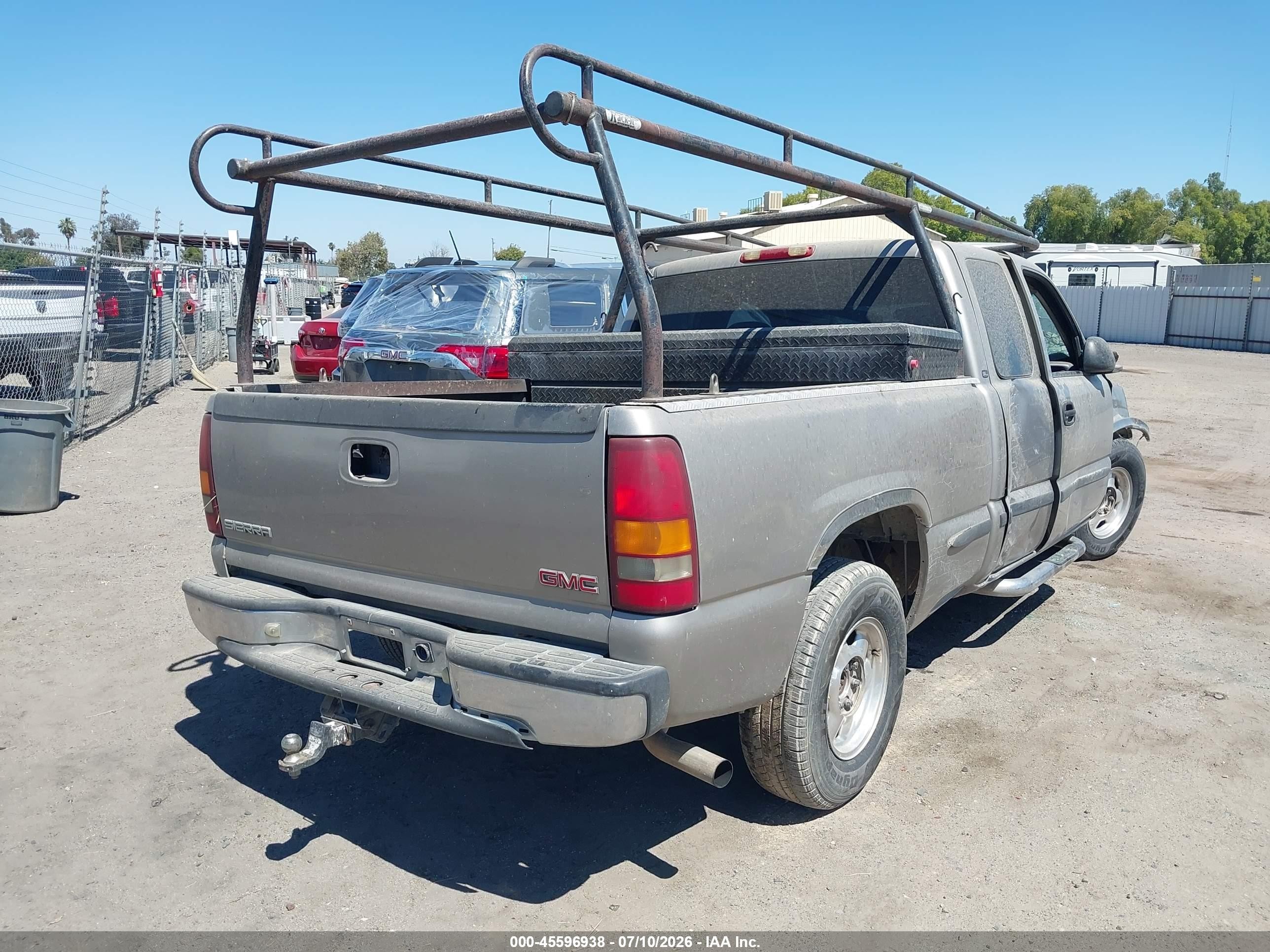 2001 Gmc Sierra 1500 Sl Gray vin: 2GTEC19TX11394452