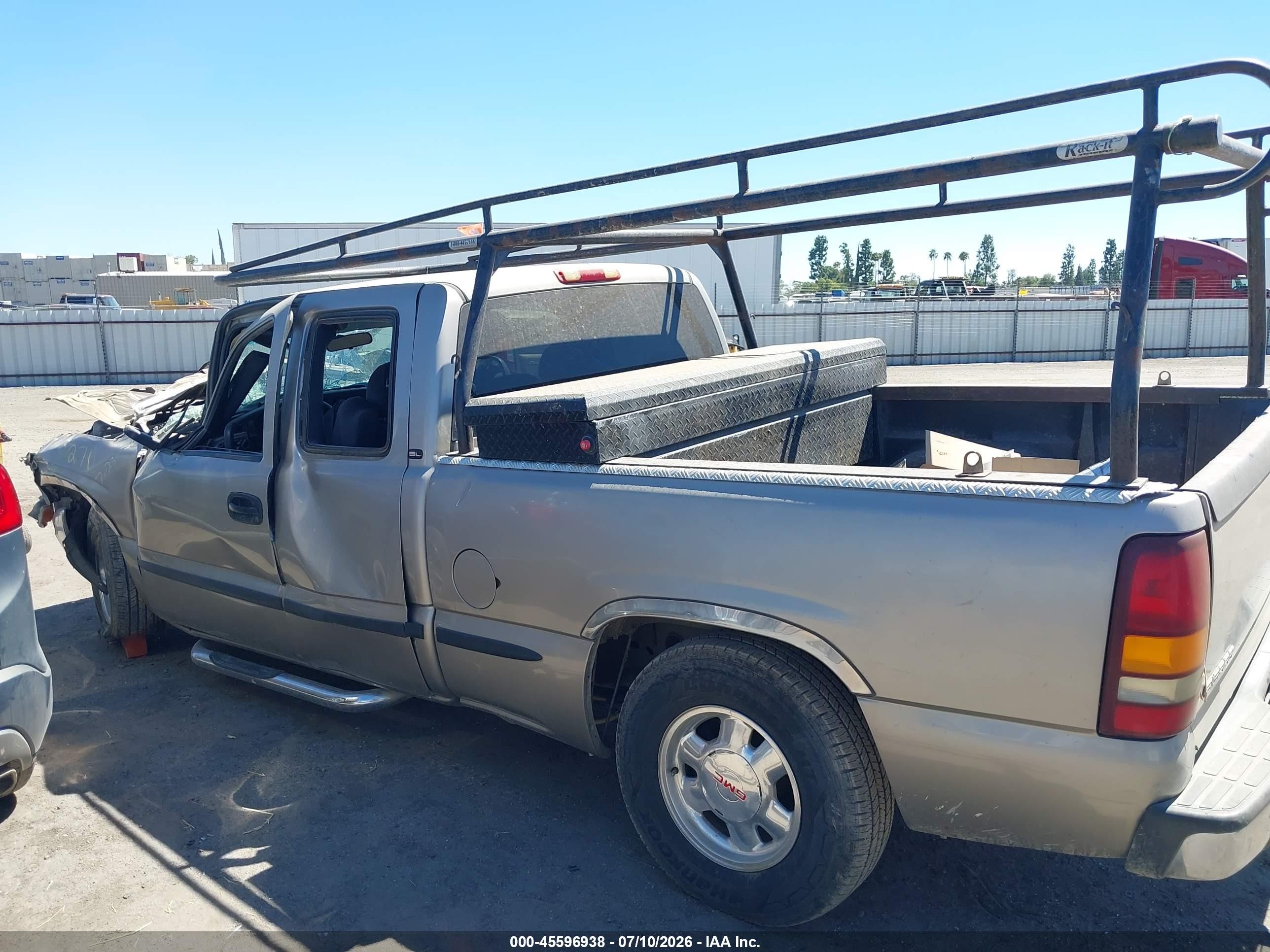 2001 Gmc Sierra 1500 Sl Gray vin: 2GTEC19TX11394452