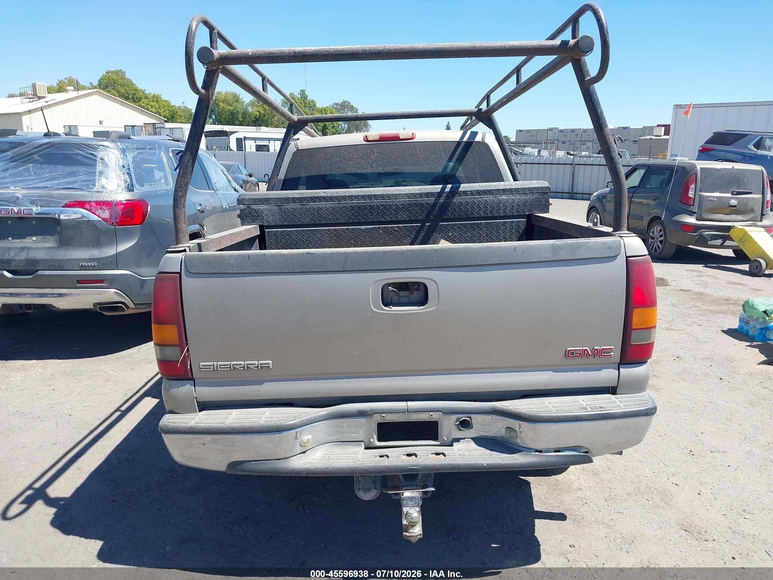 2001 Gmc Sierra 1500 Sl Gray vin: 2GTEC19TX11394452