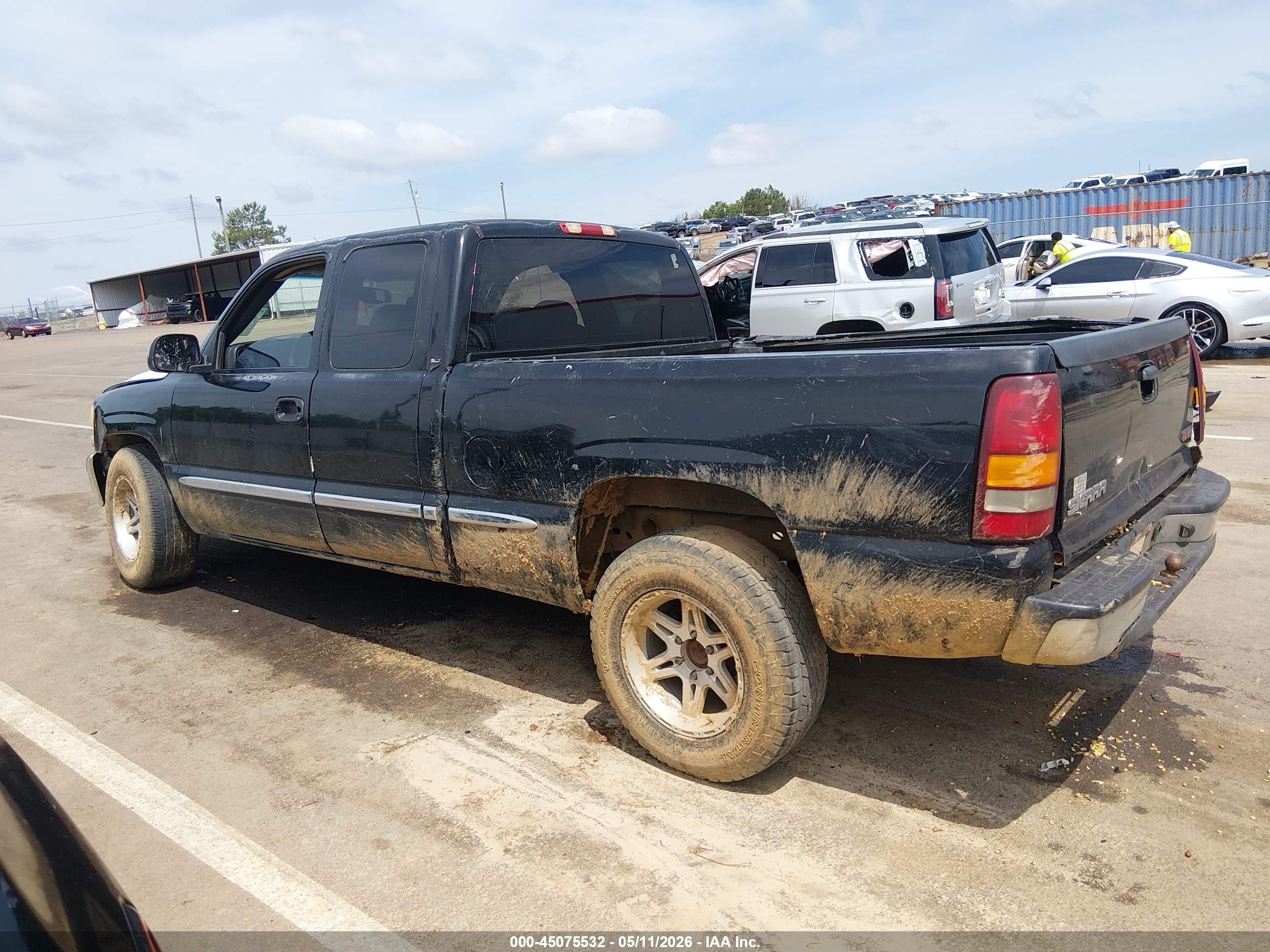 2002 Gmc Sierra 1500 Sl Black vin: 2GTEC19TX21213898