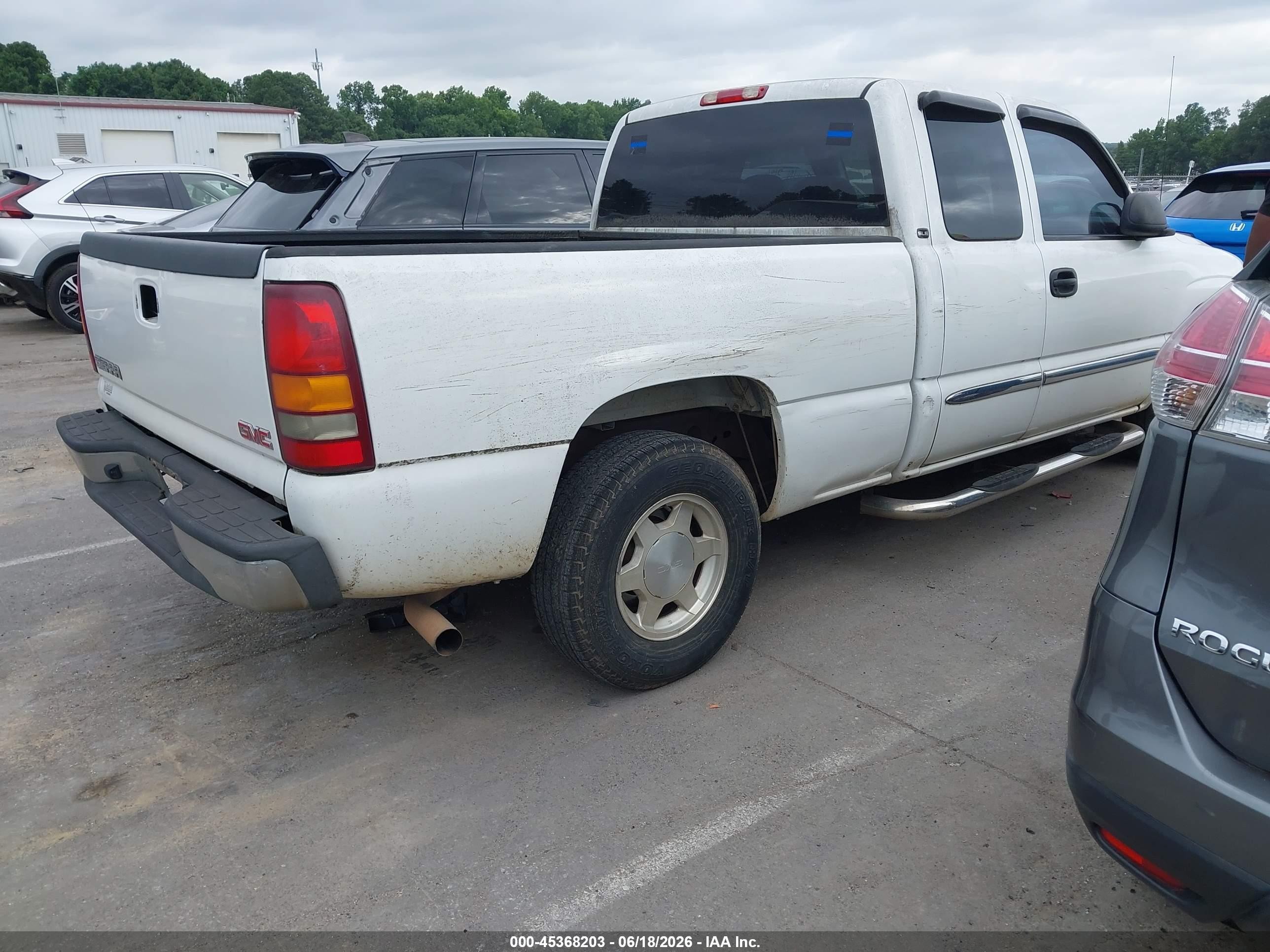 2003 Gmc Sierra 1500 Sle White vin: 2GTEC19TX31297772