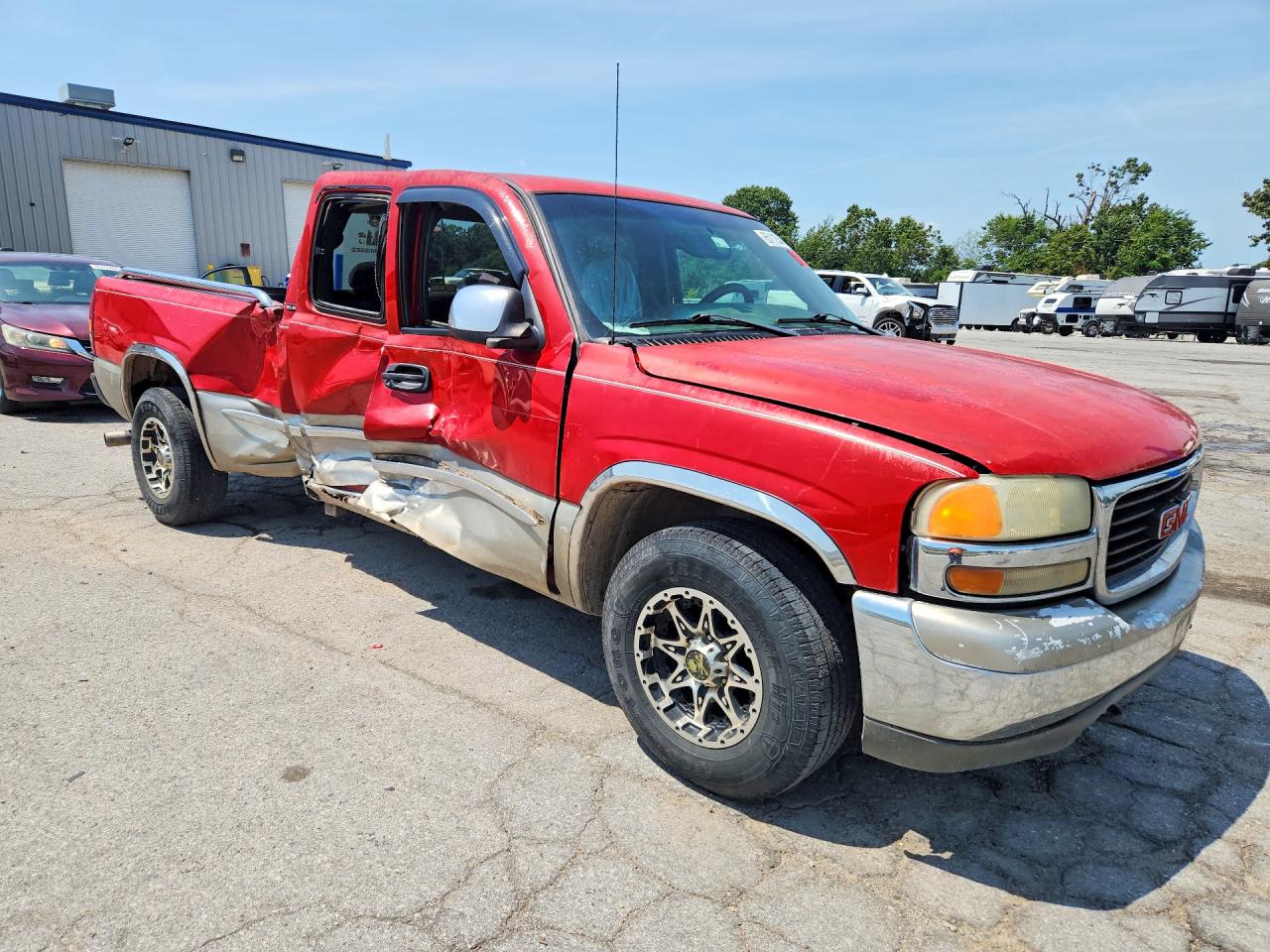 2000 Gmc New Sierra C1500 Red vin: 2GTEC19TXY1168776