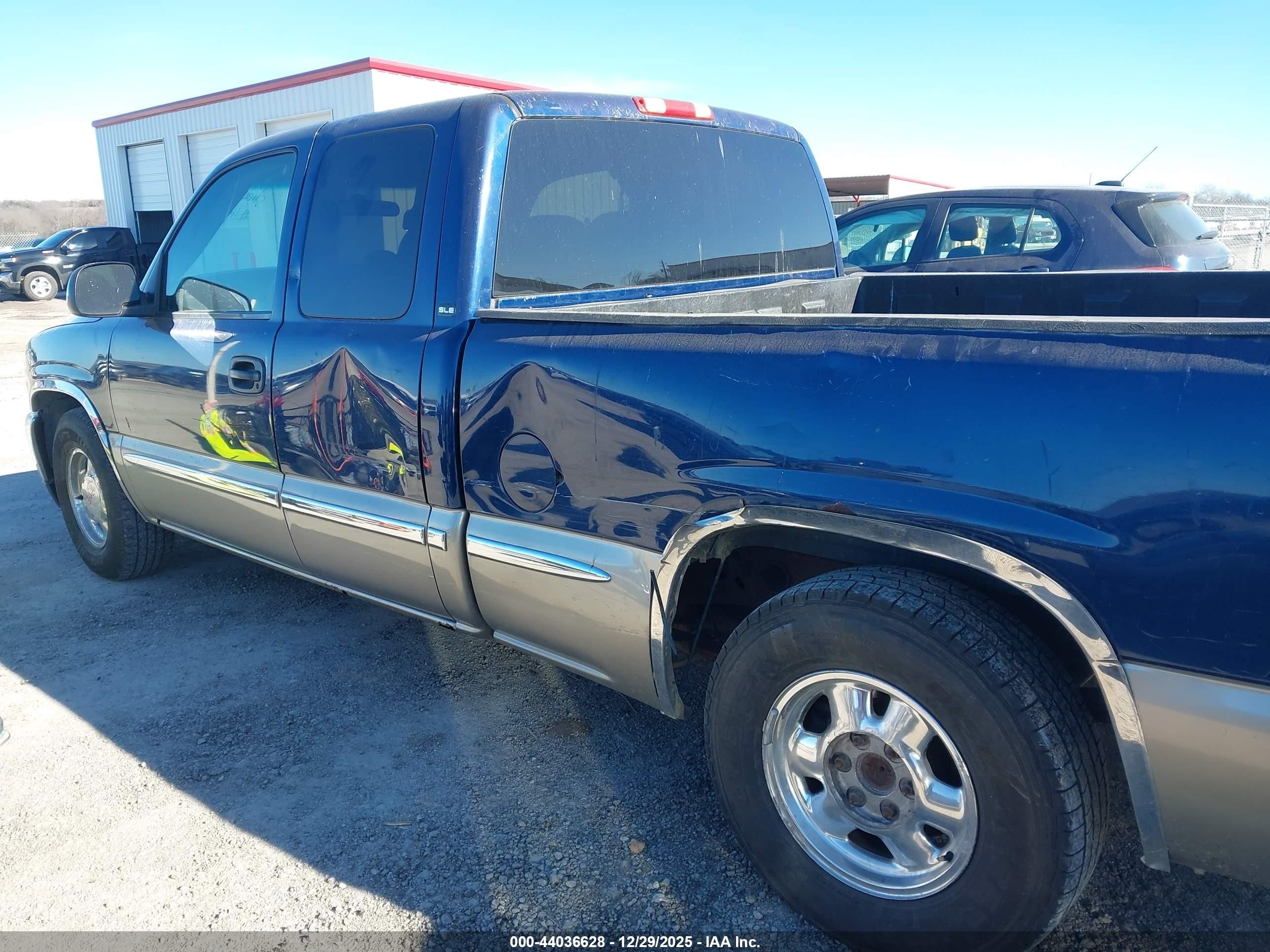2000 Gmc Sierra 1500 Sle Blue vin: 2GTEC19TXY1405945