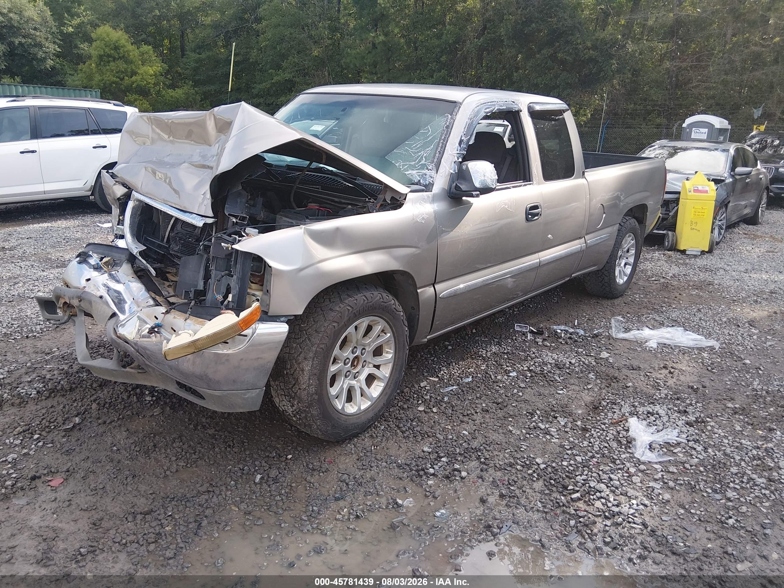 2001 Gmc Sierra 1500 Sle Бежевый vin: 2GTEC19V011231603