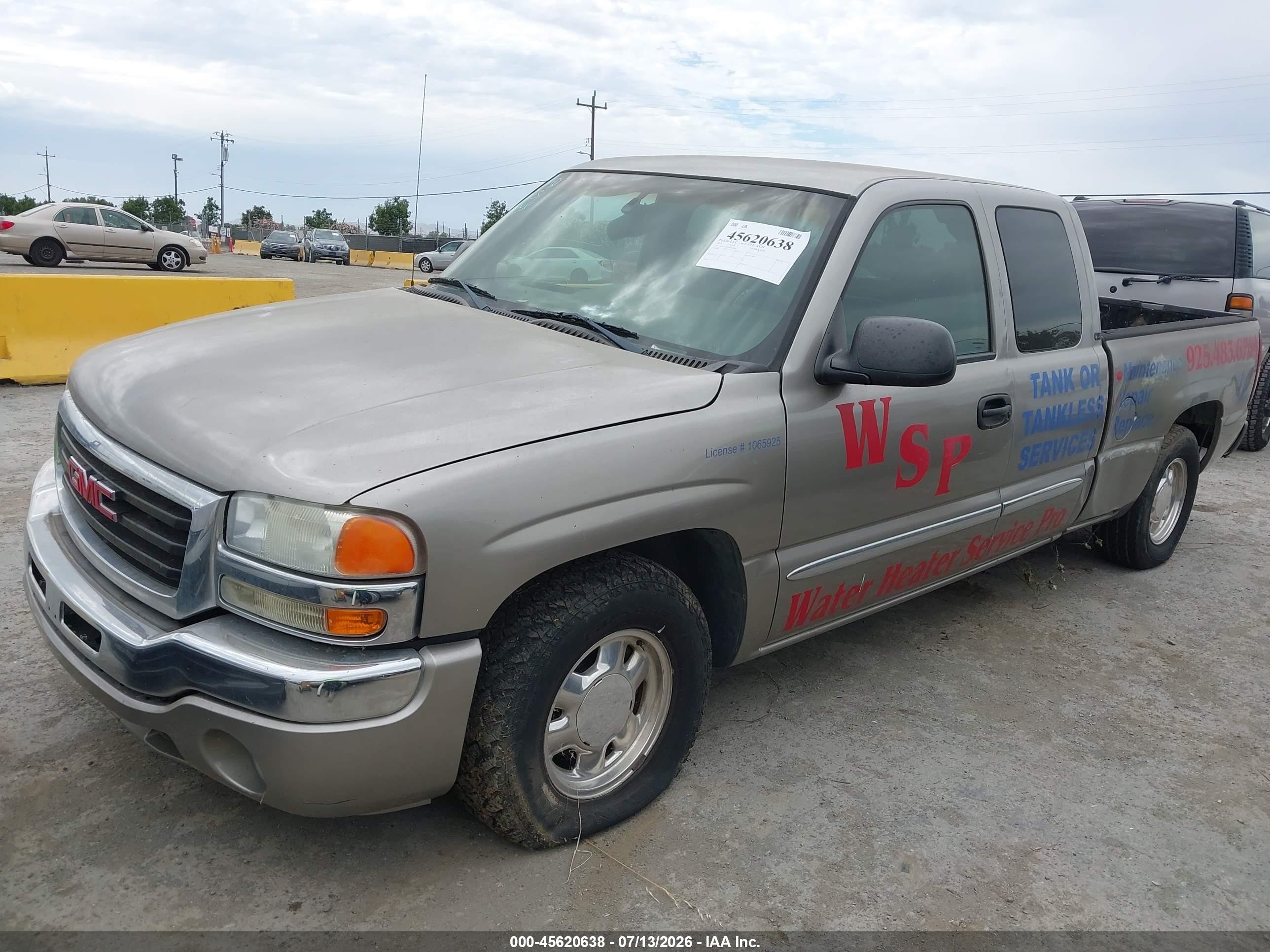 2003 Gmc Sierra 1500 Sle Gray vin: 2GTEC19V031163046