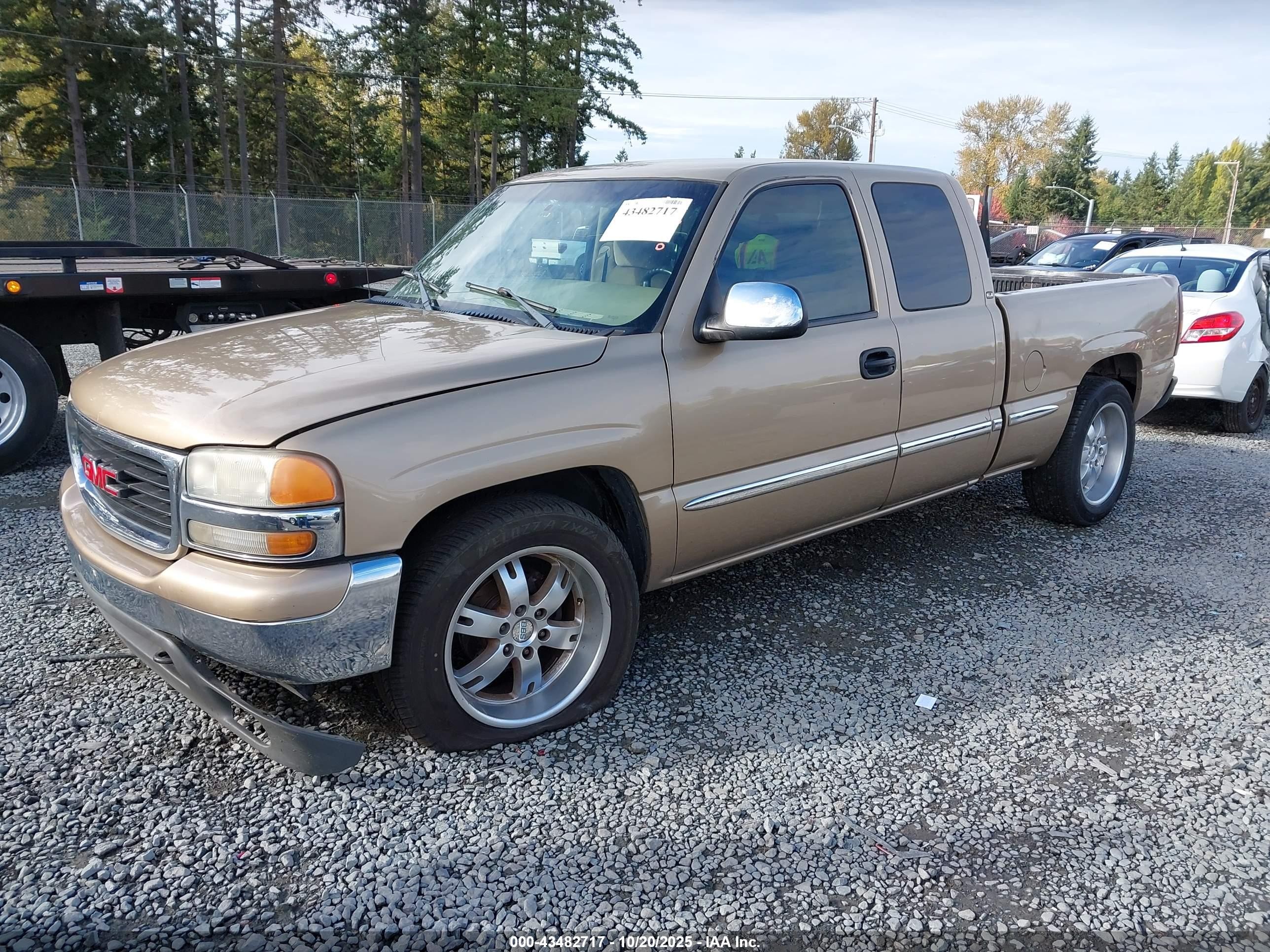 2001 Gmc Sierra 1500 Sle Brown vin: 2GTEC19V111153980