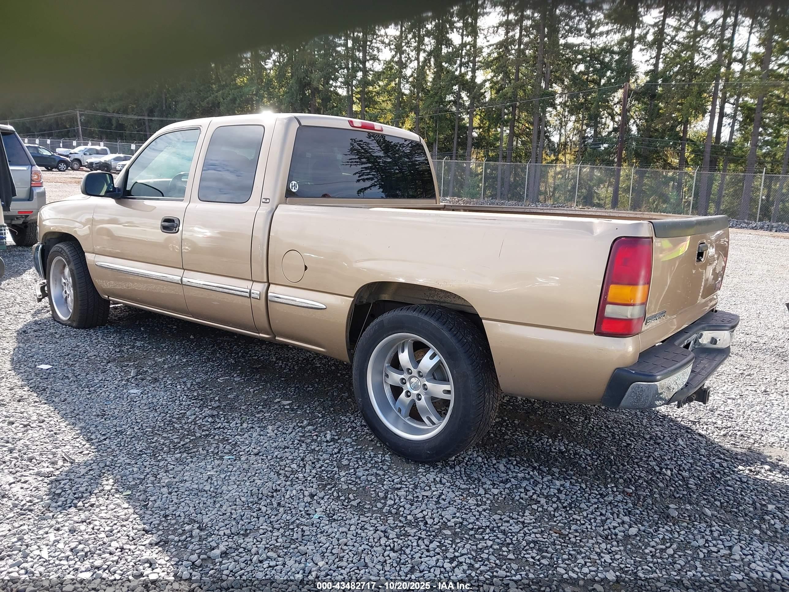 2001 Gmc Sierra 1500 Sle Brown vin: 2GTEC19V111153980