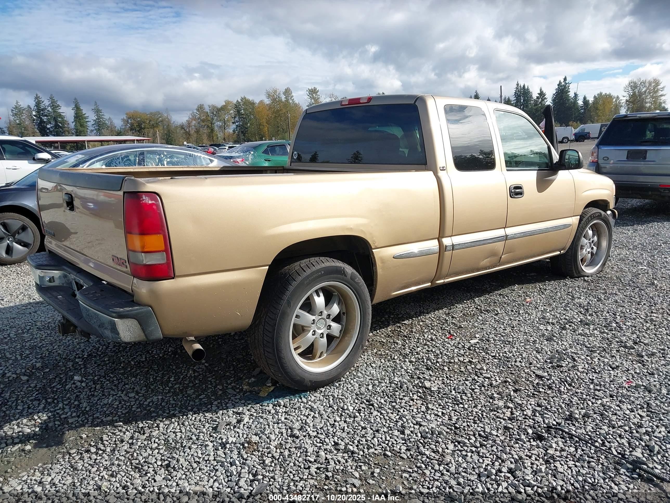 2001 Gmc Sierra 1500 Sle Brown vin: 2GTEC19V111153980