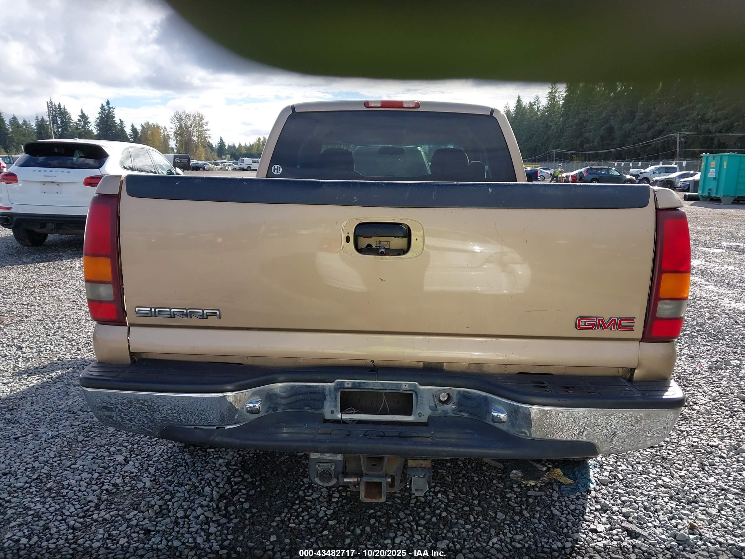 2001 Gmc Sierra 1500 Sle Brown vin: 2GTEC19V111153980