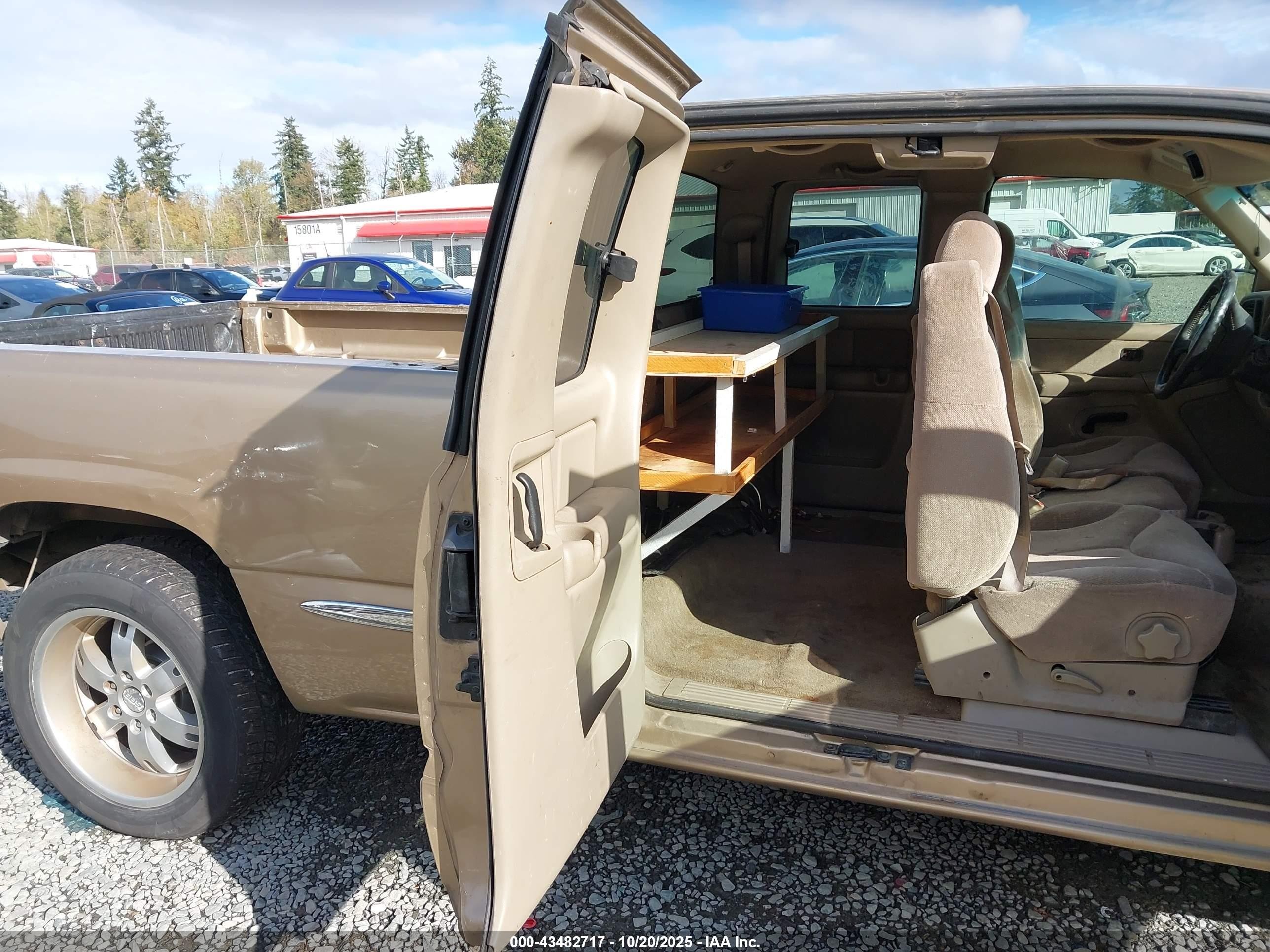 2001 Gmc Sierra 1500 Sle Brown vin: 2GTEC19V111153980