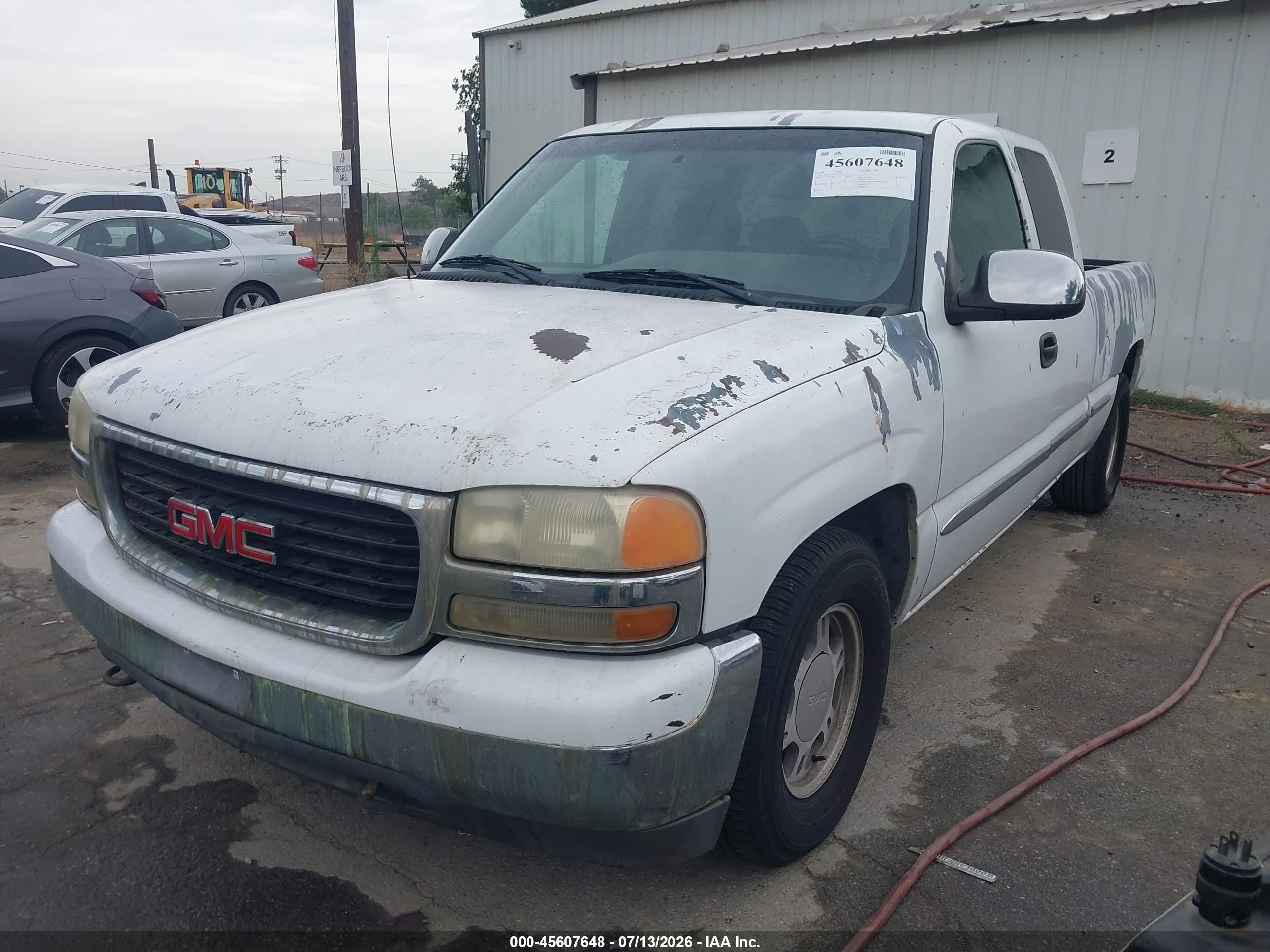 2001 Gmc Sierra 1500 Sle White vin: 2GTEC19V111314232