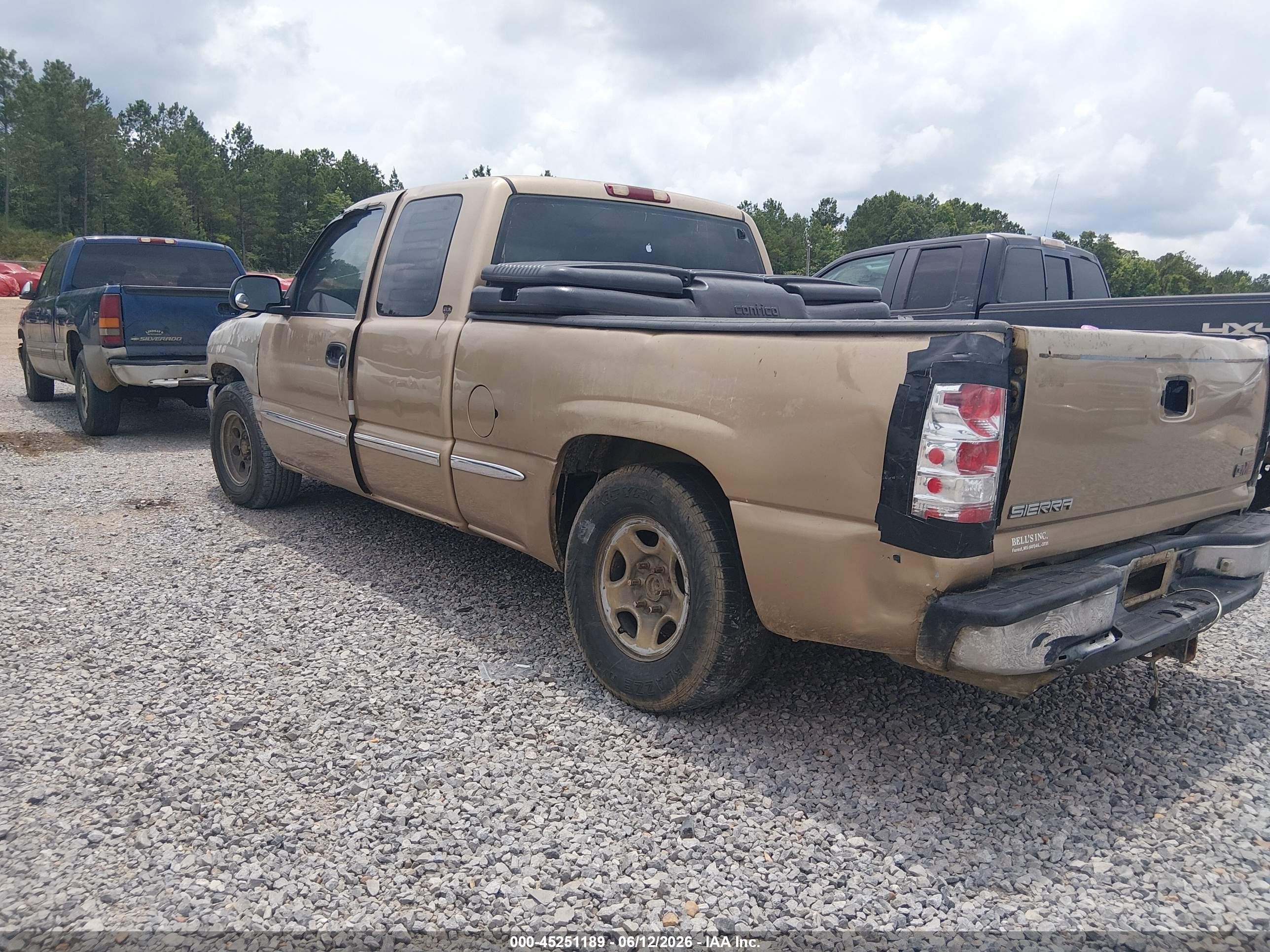 2000 Gmc Sierra 1500 Sle Tan vin: 2GTEC19V1Y1251112
