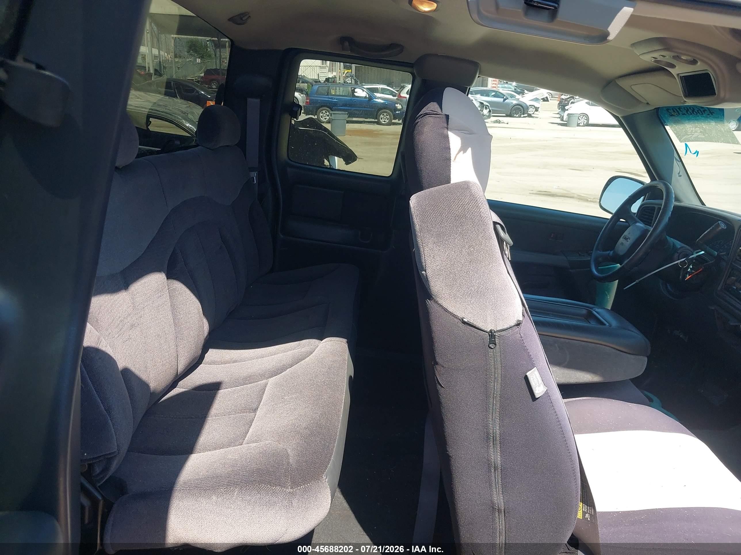 2001 Gmc Sierra 1500 Sle Black vin: 2GTEC19V211393703