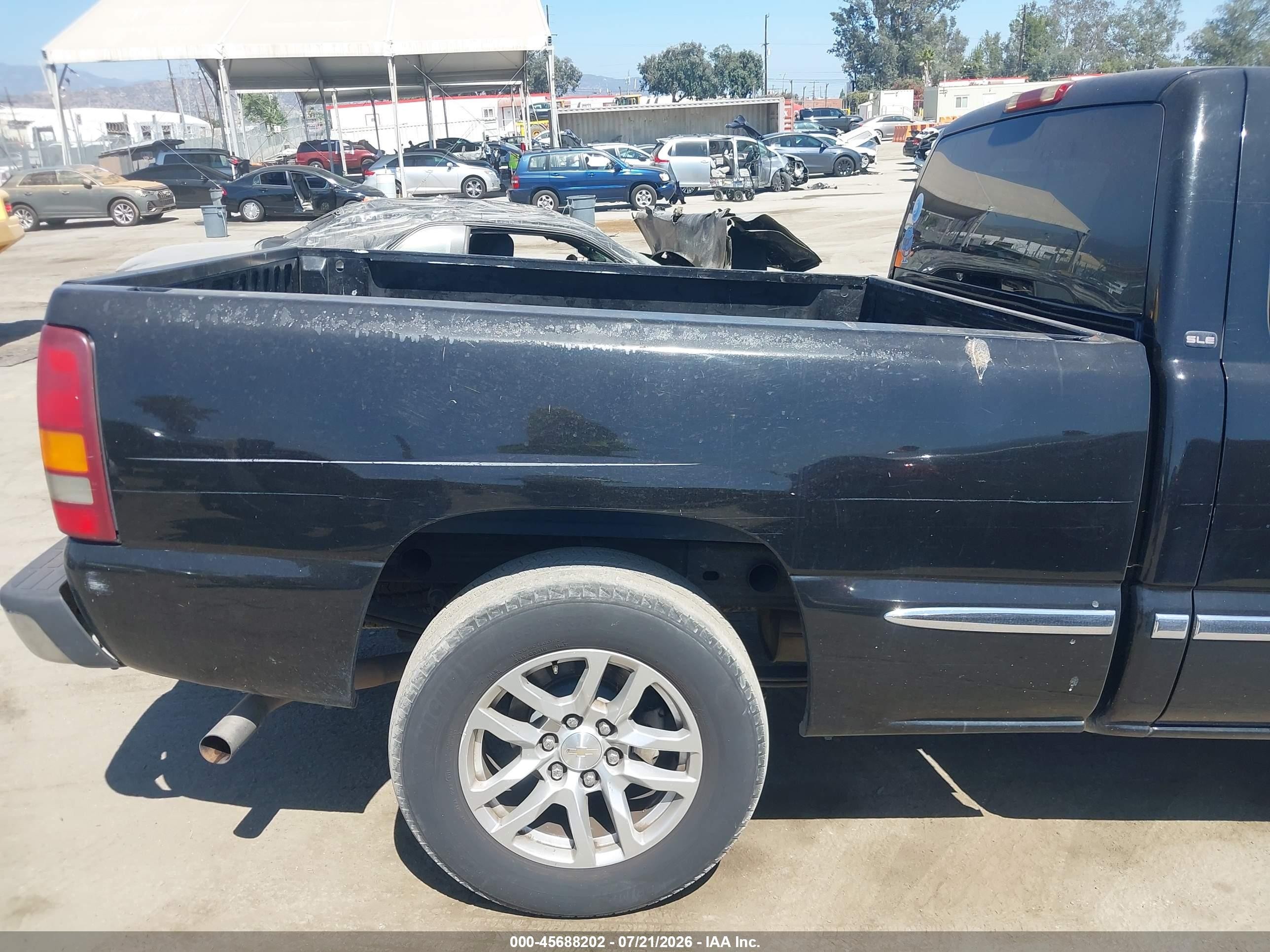 2001 Gmc Sierra 1500 Sle Black vin: 2GTEC19V211393703