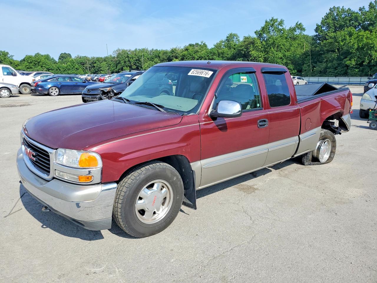 2002 Gmc New Sierra C1500 Burgundy vin: 2GTEC19V221264801