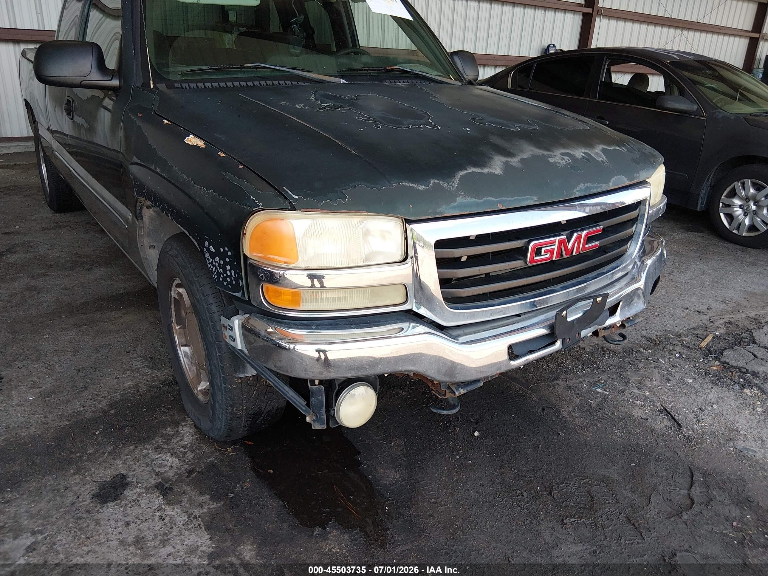2003 Gmc Sierra 1500 Sle Green vin: 2GTEC19V231216460
