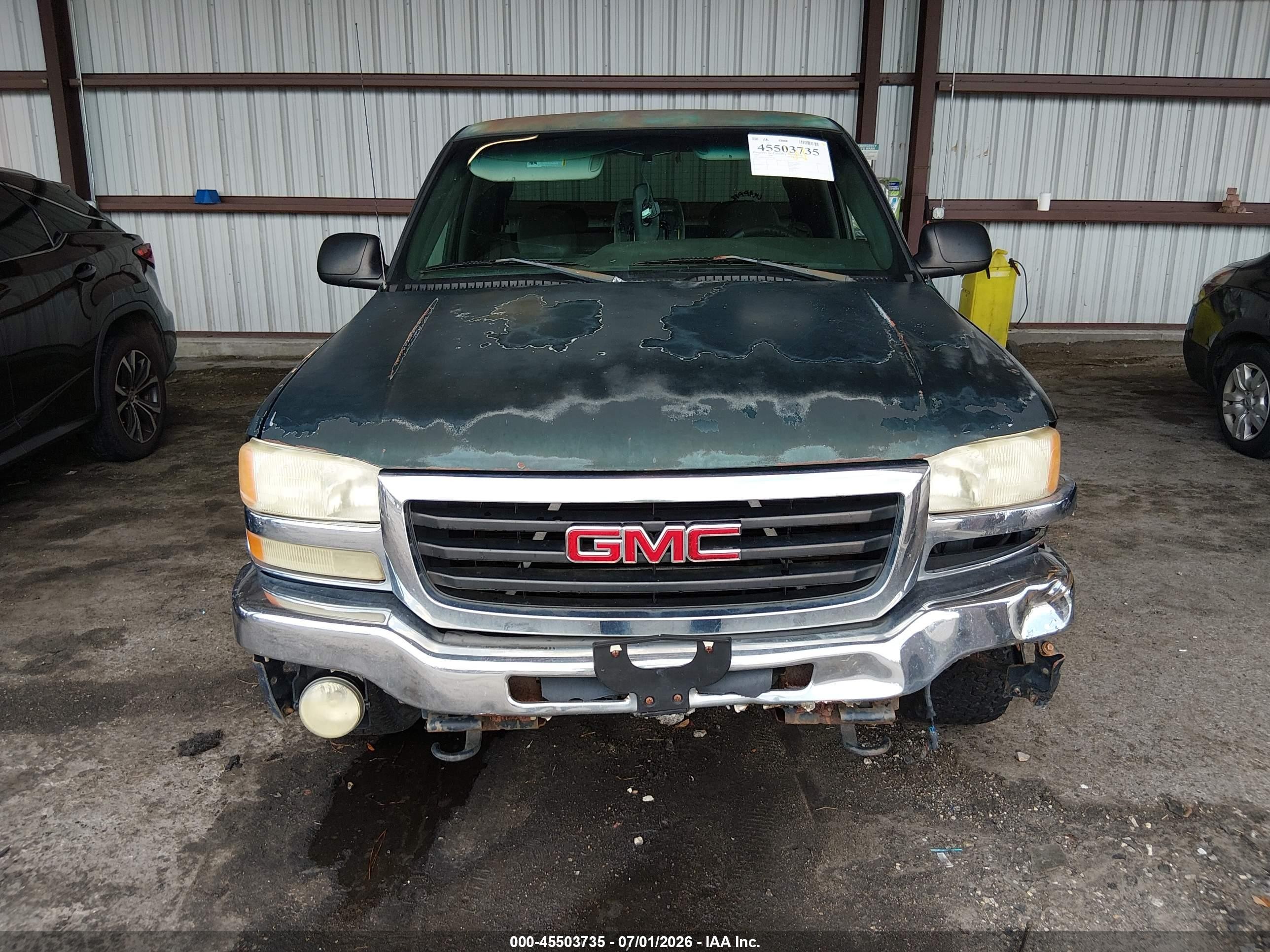 2003 Gmc Sierra 1500 Sle Green vin: 2GTEC19V231216460