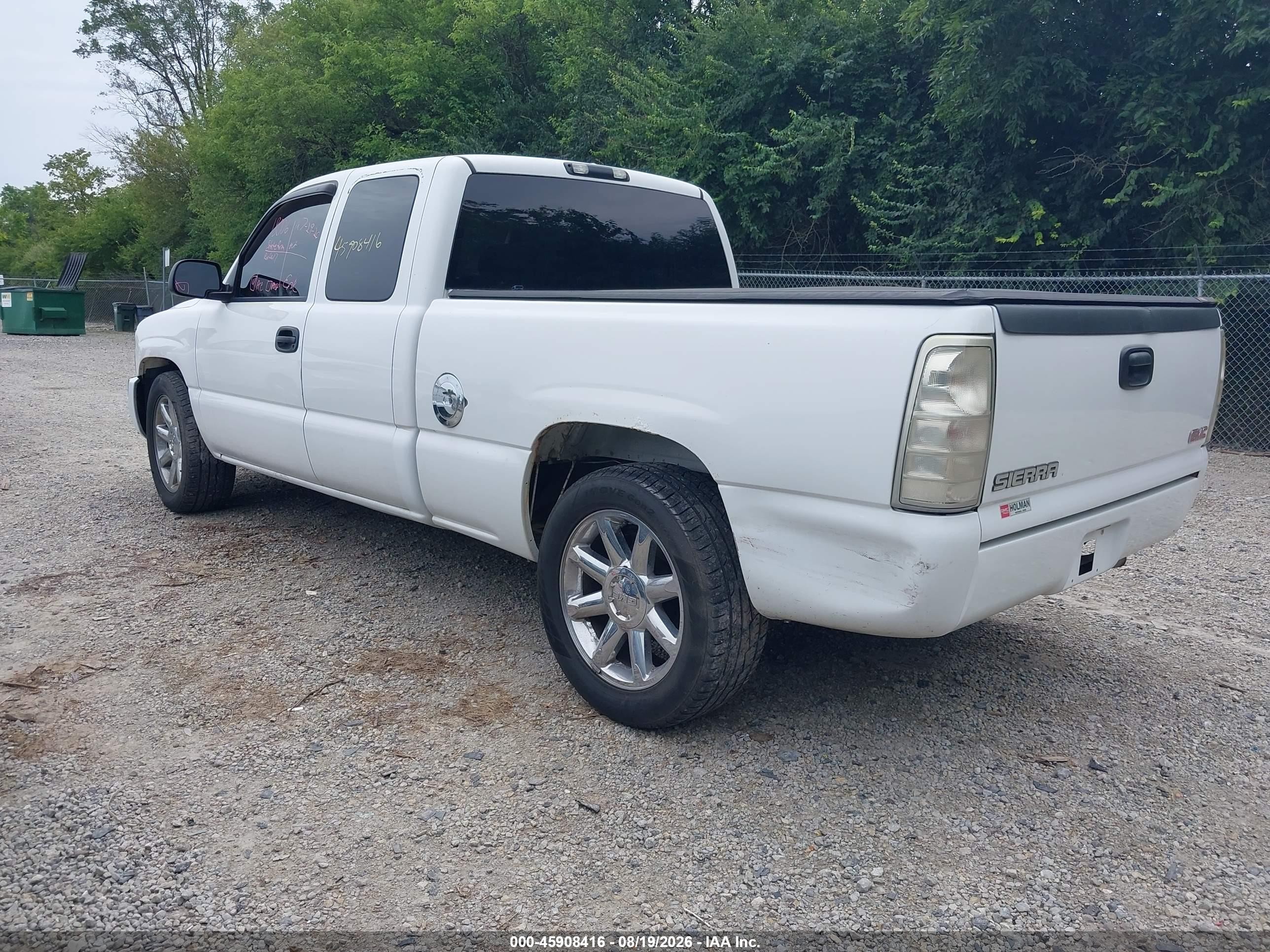 2003 Gmc Sierra 1500 White vin: 2GTEC19V231402838