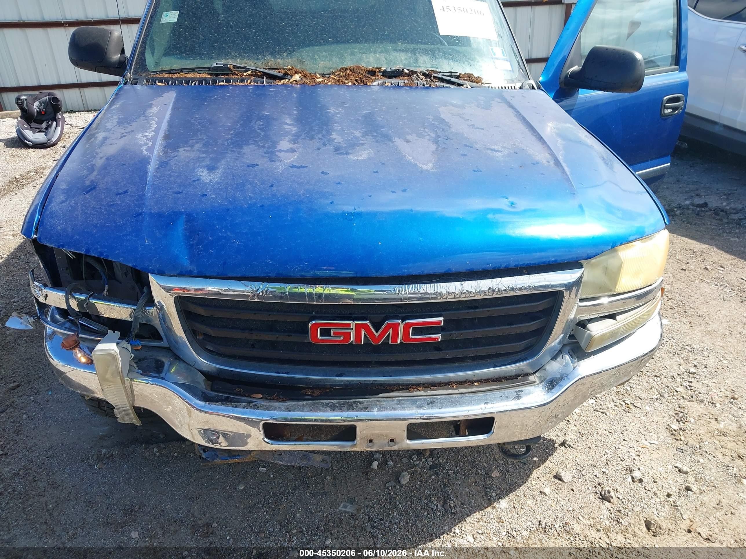 2004 Gmc Sierra 1500 Sle Blue vin: 2GTEC19V241116585