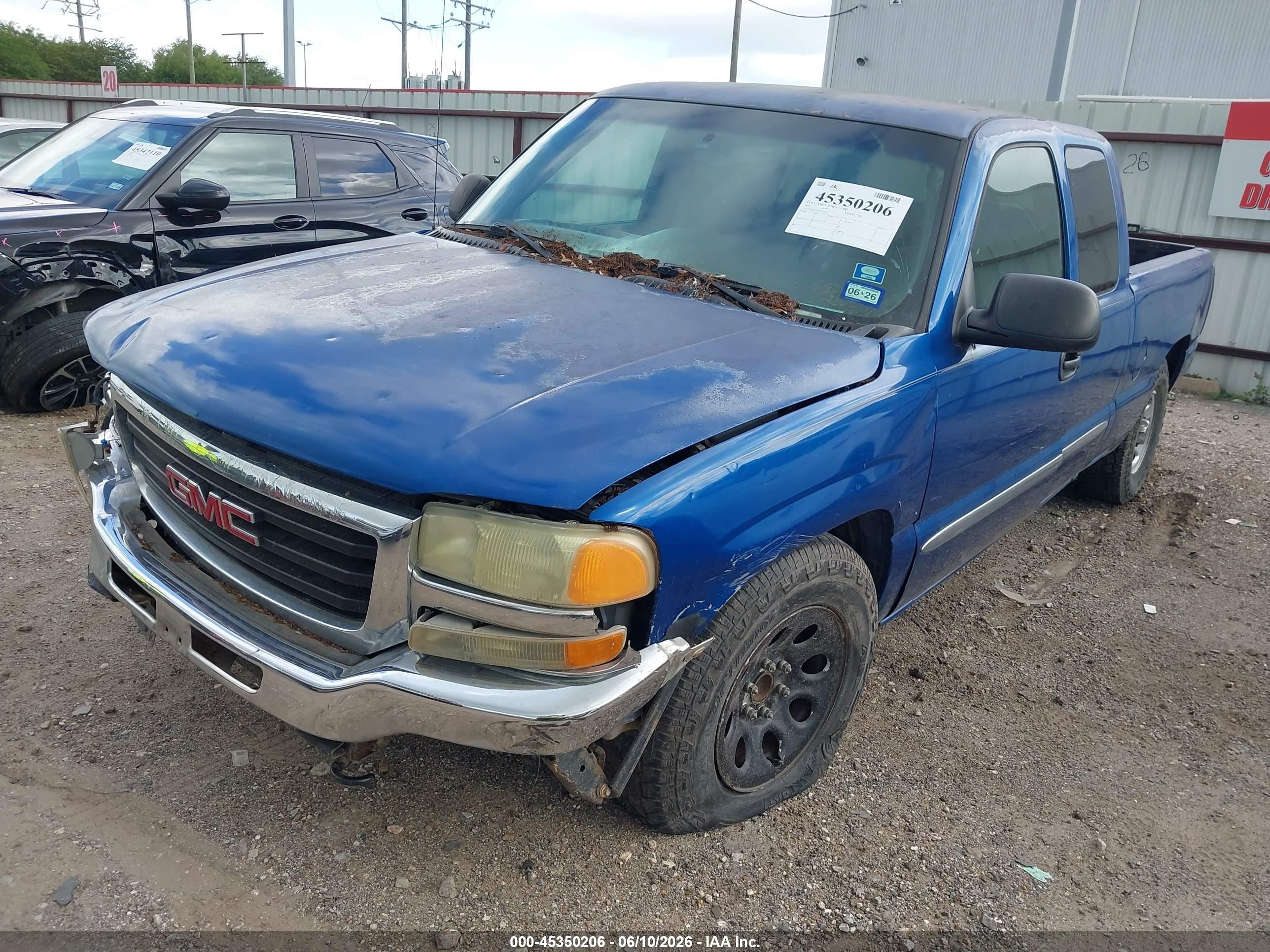 2004 Gmc Sierra 1500 Sle Blue vin: 2GTEC19V241116585