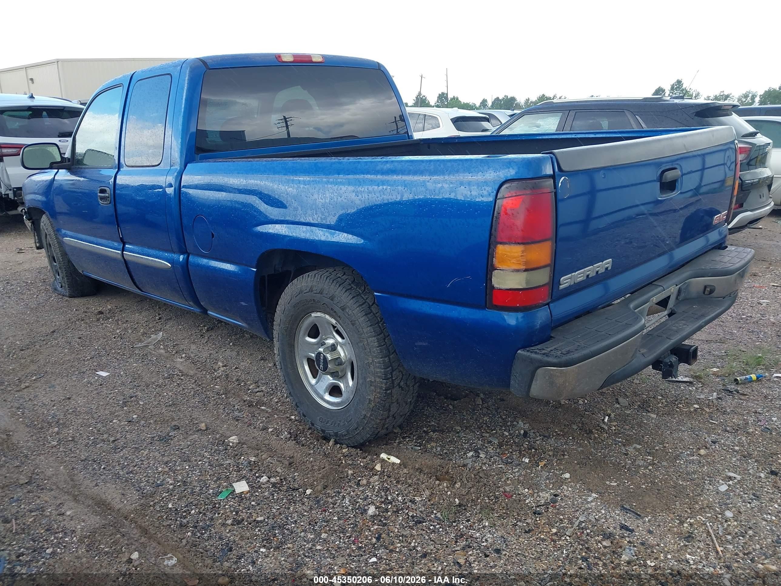 2004 Gmc Sierra 1500 Sle Blue vin: 2GTEC19V241116585